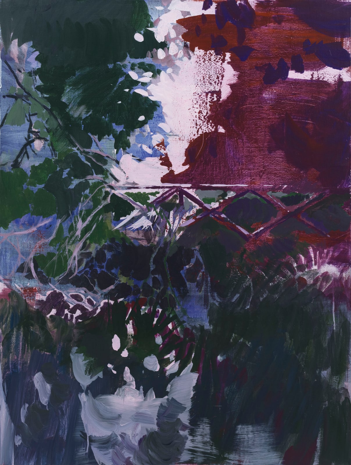 LU Song, Garden sunset 2 花园日落2, 2019