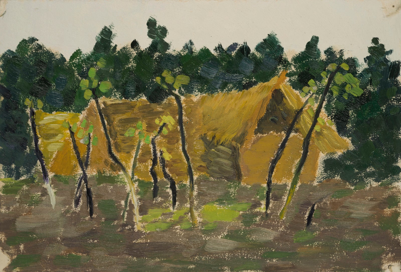 LI Shan, Straw Bale Shed (Yuyuantan Park) 草棚 (玉渊潭公园）, 1970s