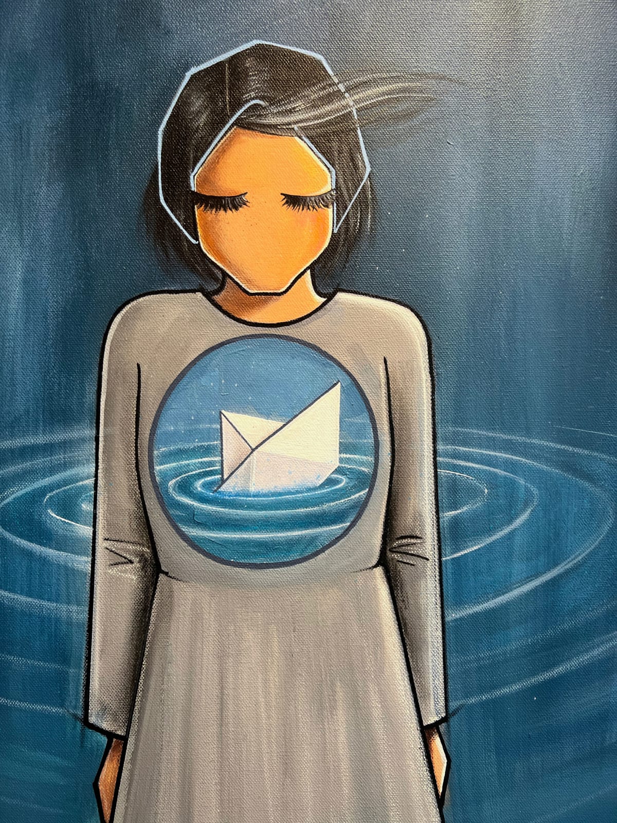 Shamsia Hassani, Drown, 2023