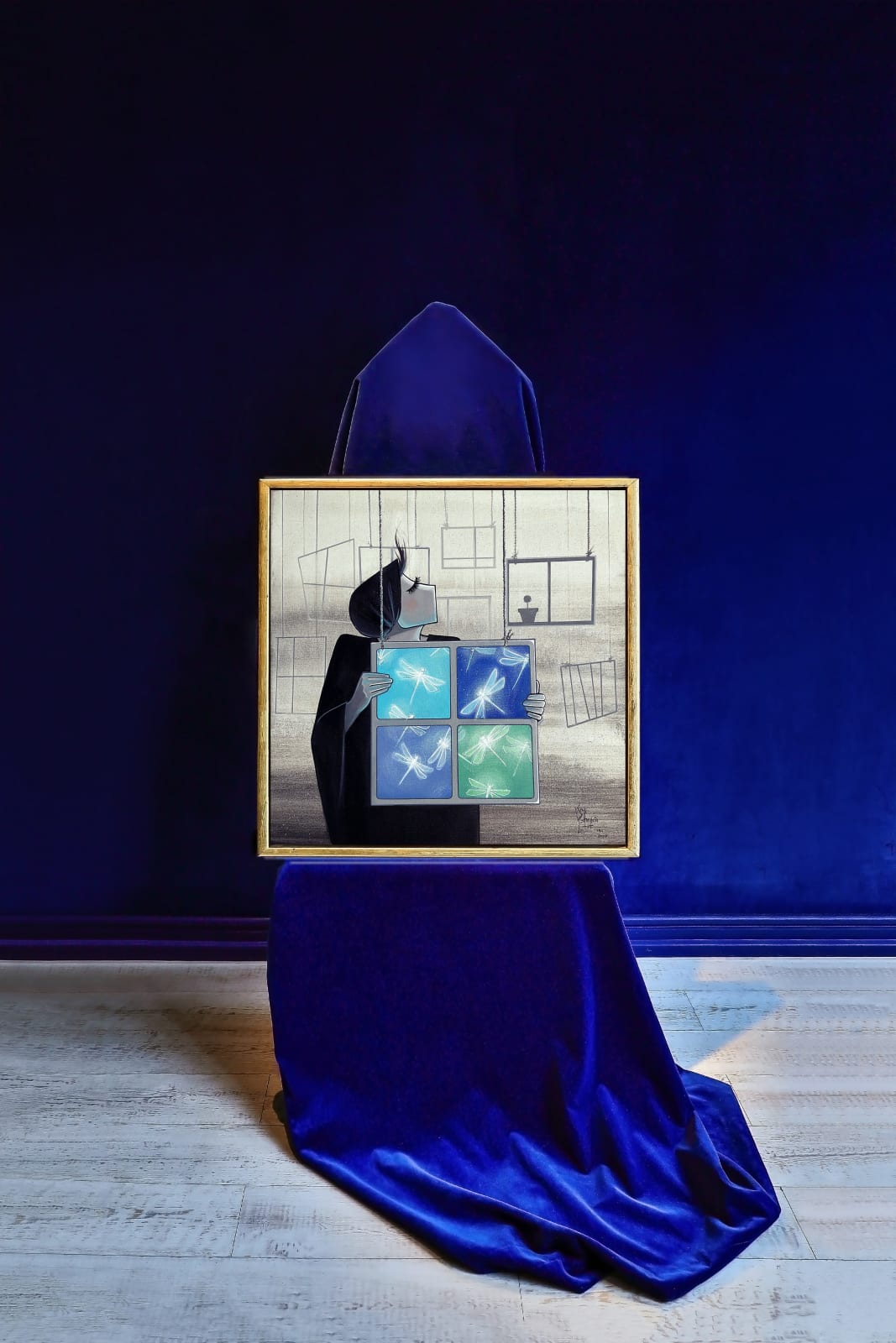 Shamsia Hassani, Untitled #9 from “Ashy” Series, 2022