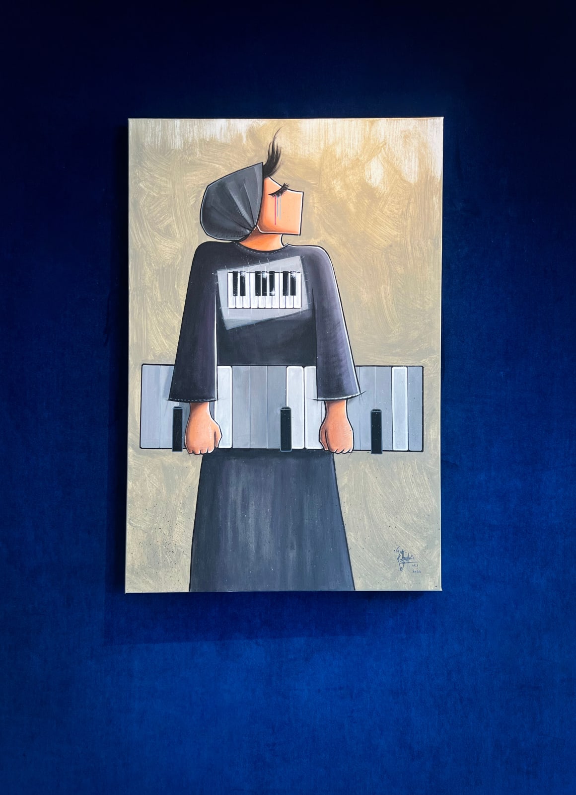 Shamsia Hassani, Untitled #4 from “Patched Life” Series, 2022