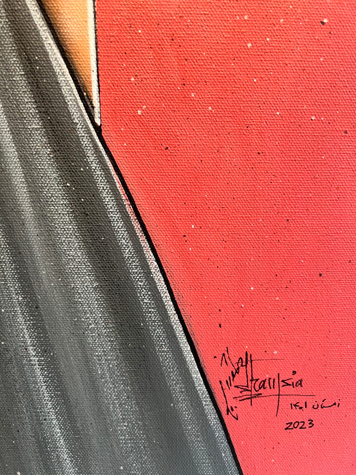 Shamsia Hassani, Untitled #6 from “Patched Life” Series, 2023