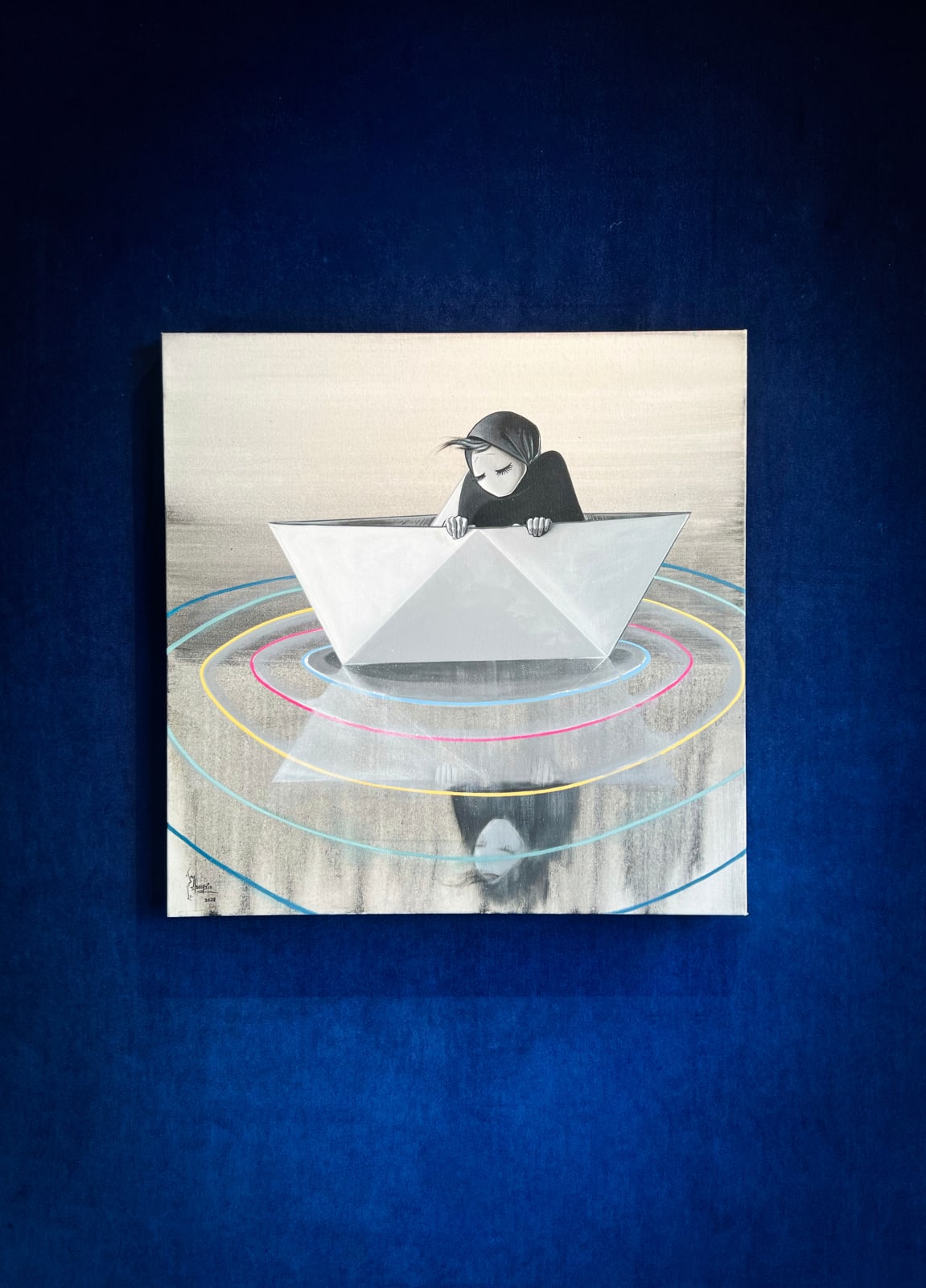 Shamsia Hassani, Untitled #8 from “Ashy” Series, 2023