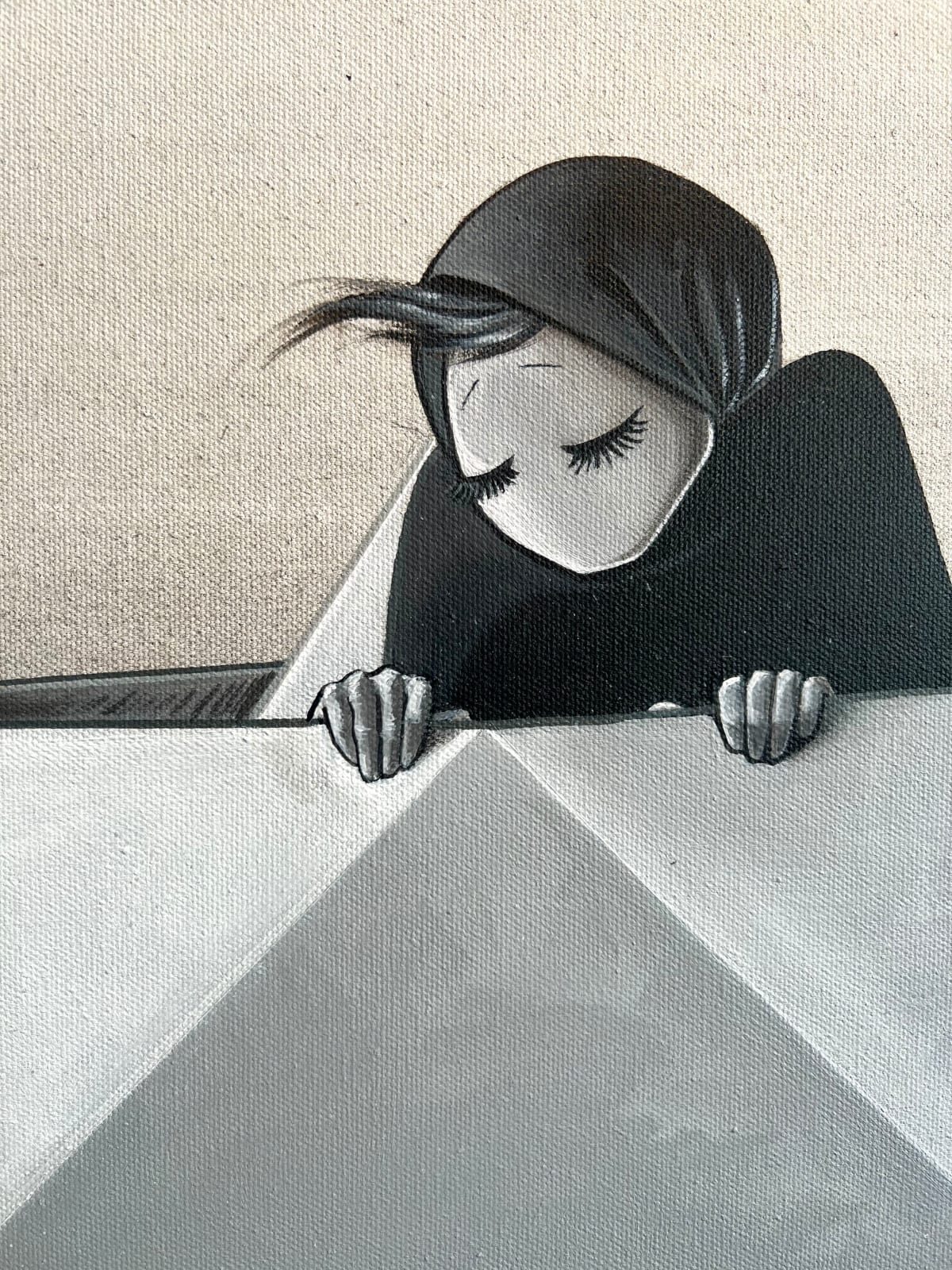 Shamsia Hassani, Untitled #8 from “Ashy” Series, 2023