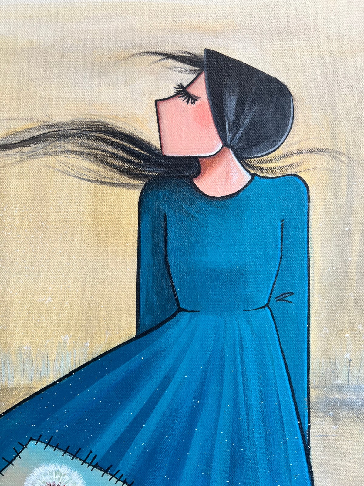 Shamsia Hassani, Untitled #1 from “Patched Life” Series, 2022