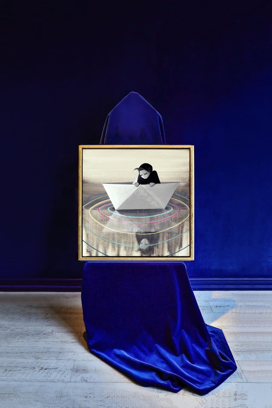Shamsia Hassani, Untitled #8 from “Ashy” Series, 2023