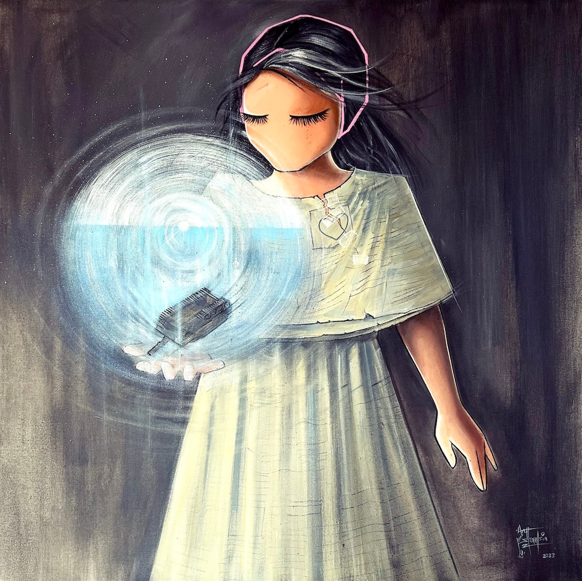 Shamsia Hassani, Untitled #11 from “Dreamer” Series, 2023