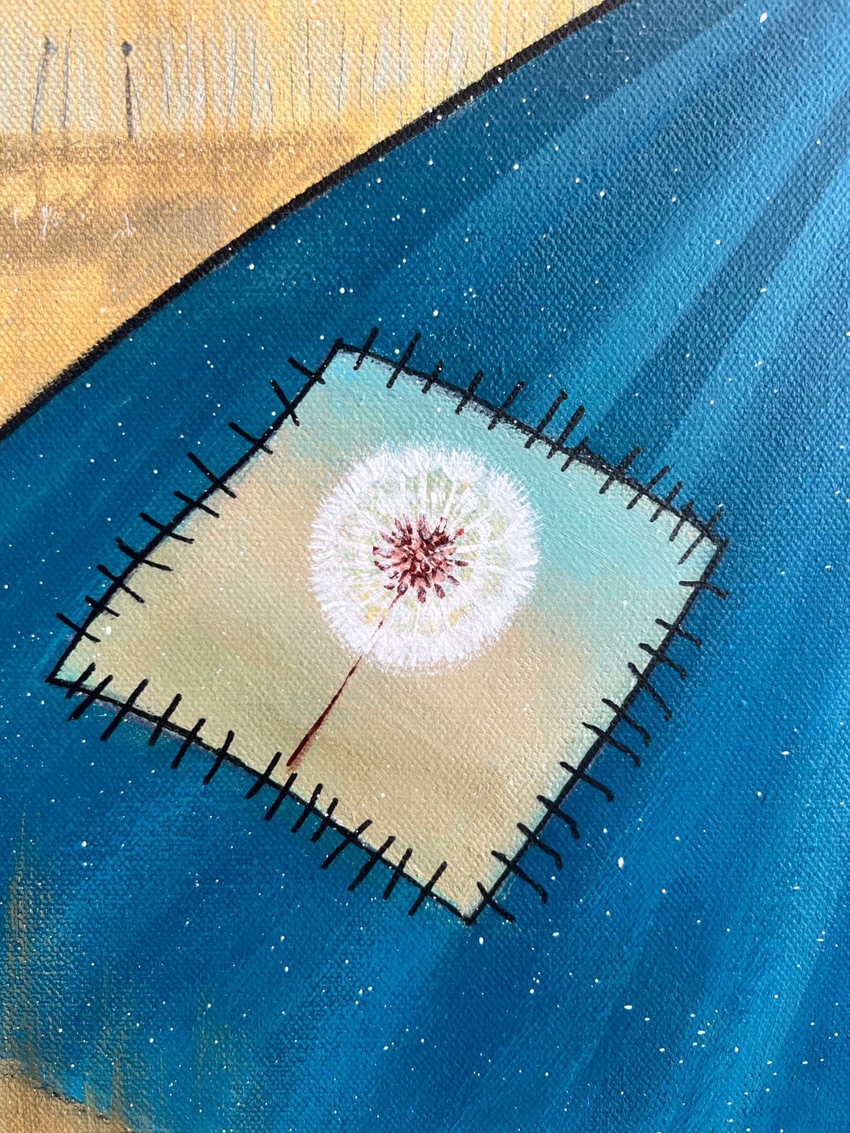 Shamsia Hassani, Untitled #1 from “Patched Life” Series, 2022