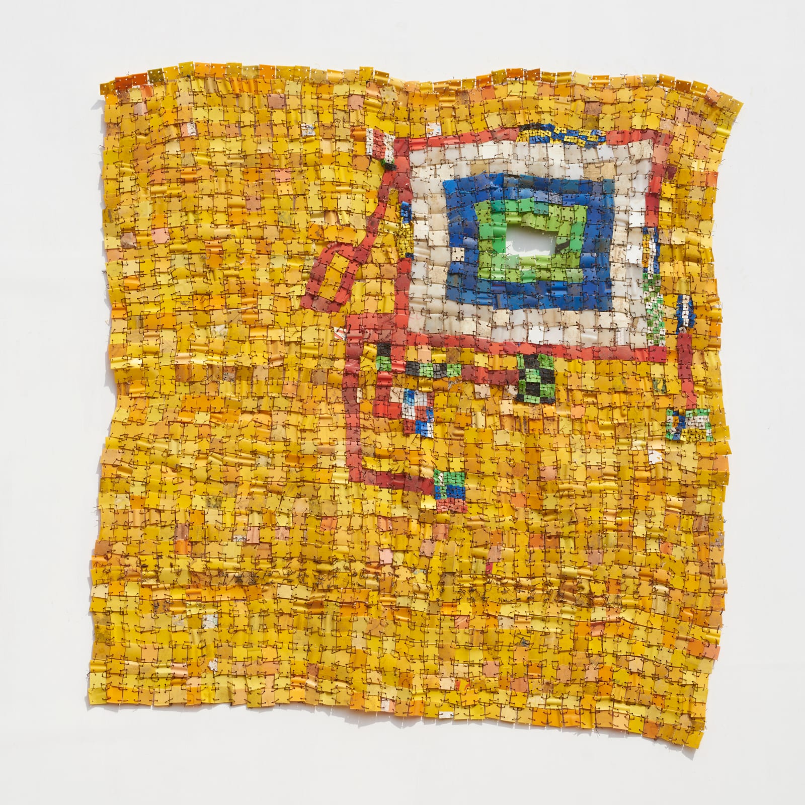Serge Attukwei Clottey, Flower III, 2021