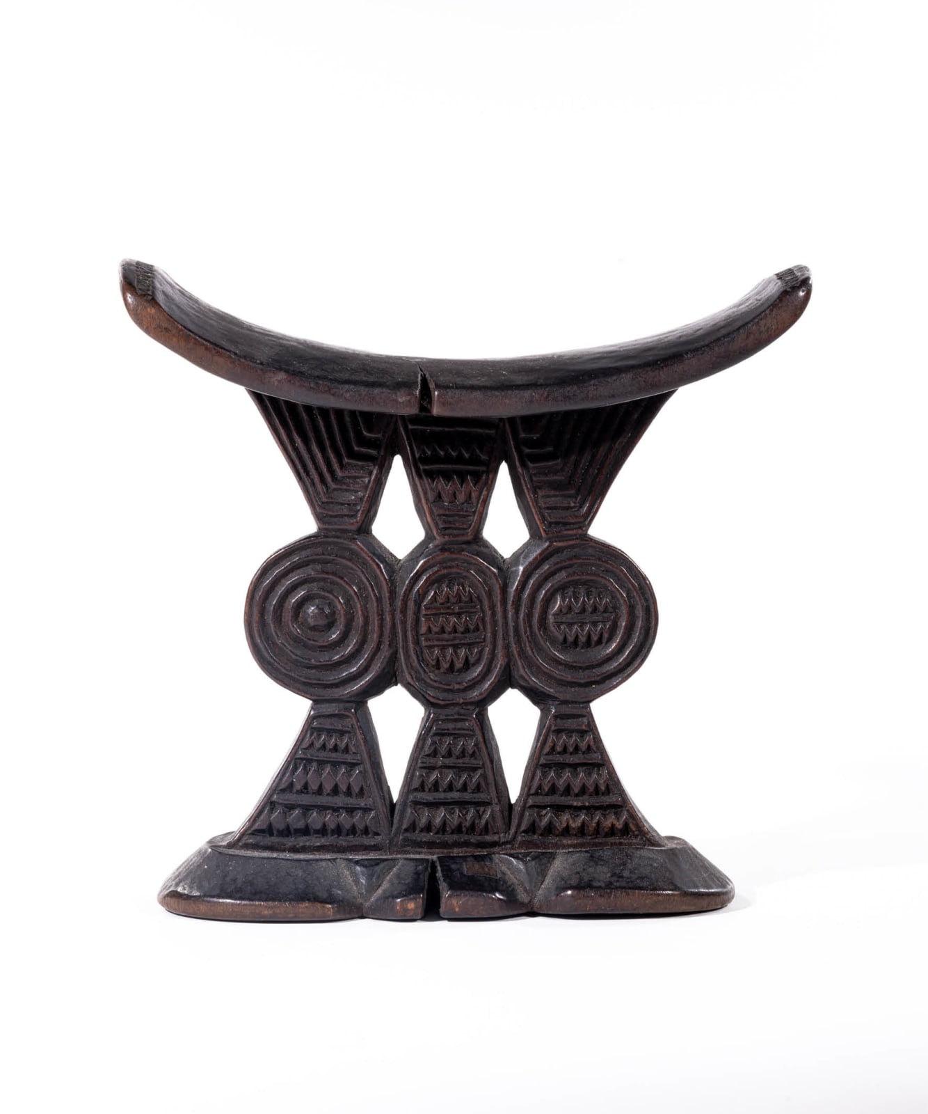 The Three Graces, Headrest, Anonymous Shona Artist, Zimbabwe, Wood, Duende Art Projects