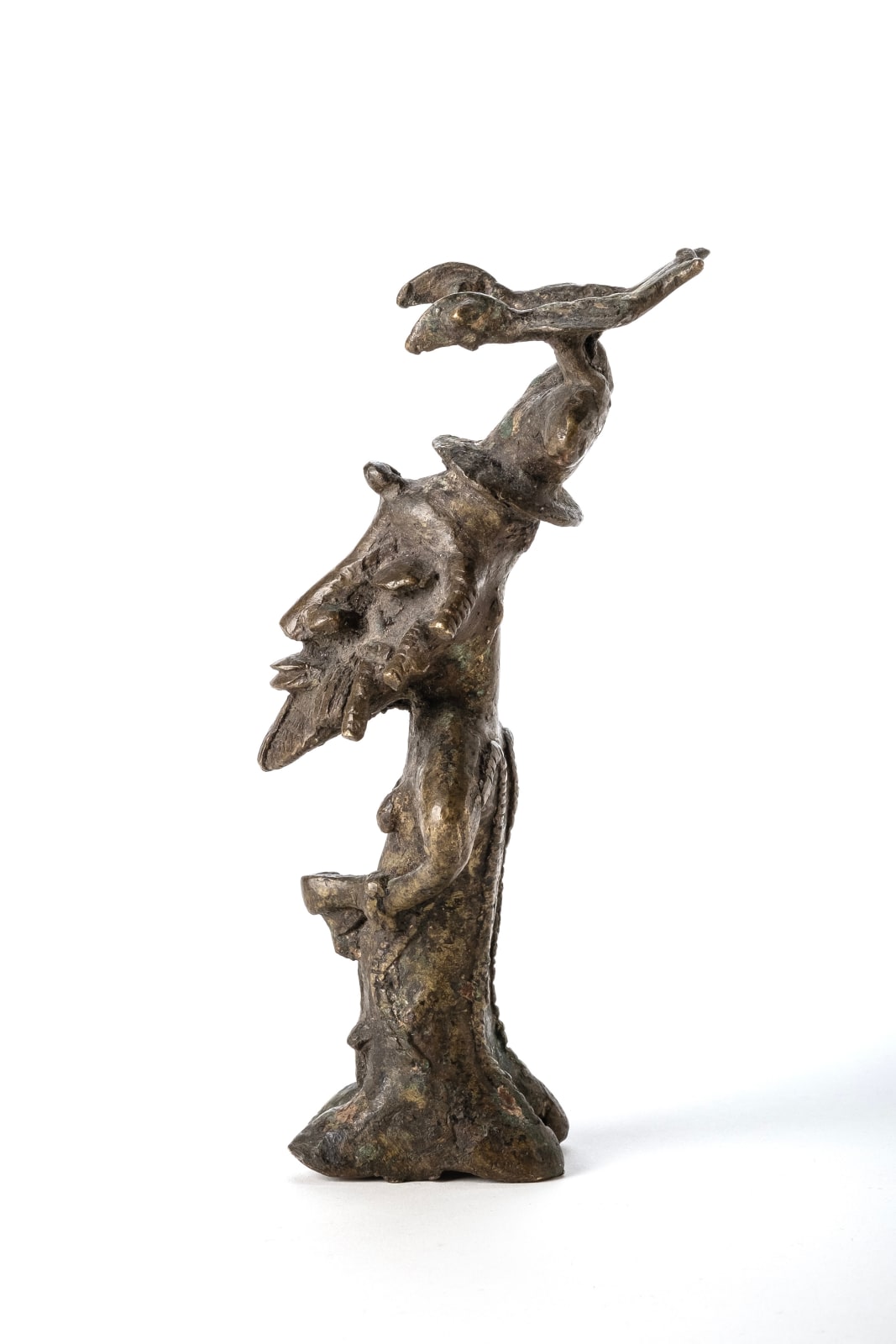 Seated Figure, “Onile” Anonymous Yoruba artist Abeokuta, Nigeria 19th century or earlier Copper alloy