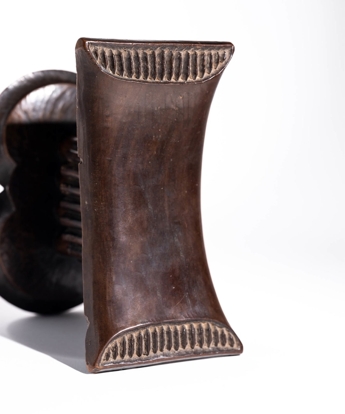 The Knot, Headrest, Anonymous Tsonga Artist, South Africa, Wood, Duende Art Projects