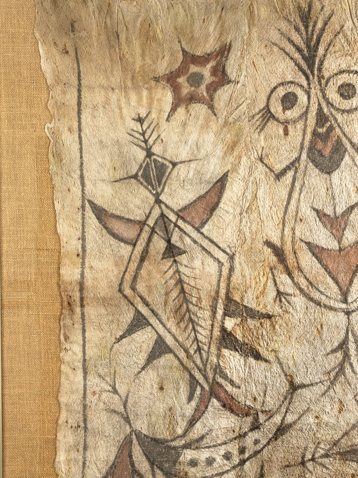 Bark Cloth Painting Lake Sentani Papua, Indonesia