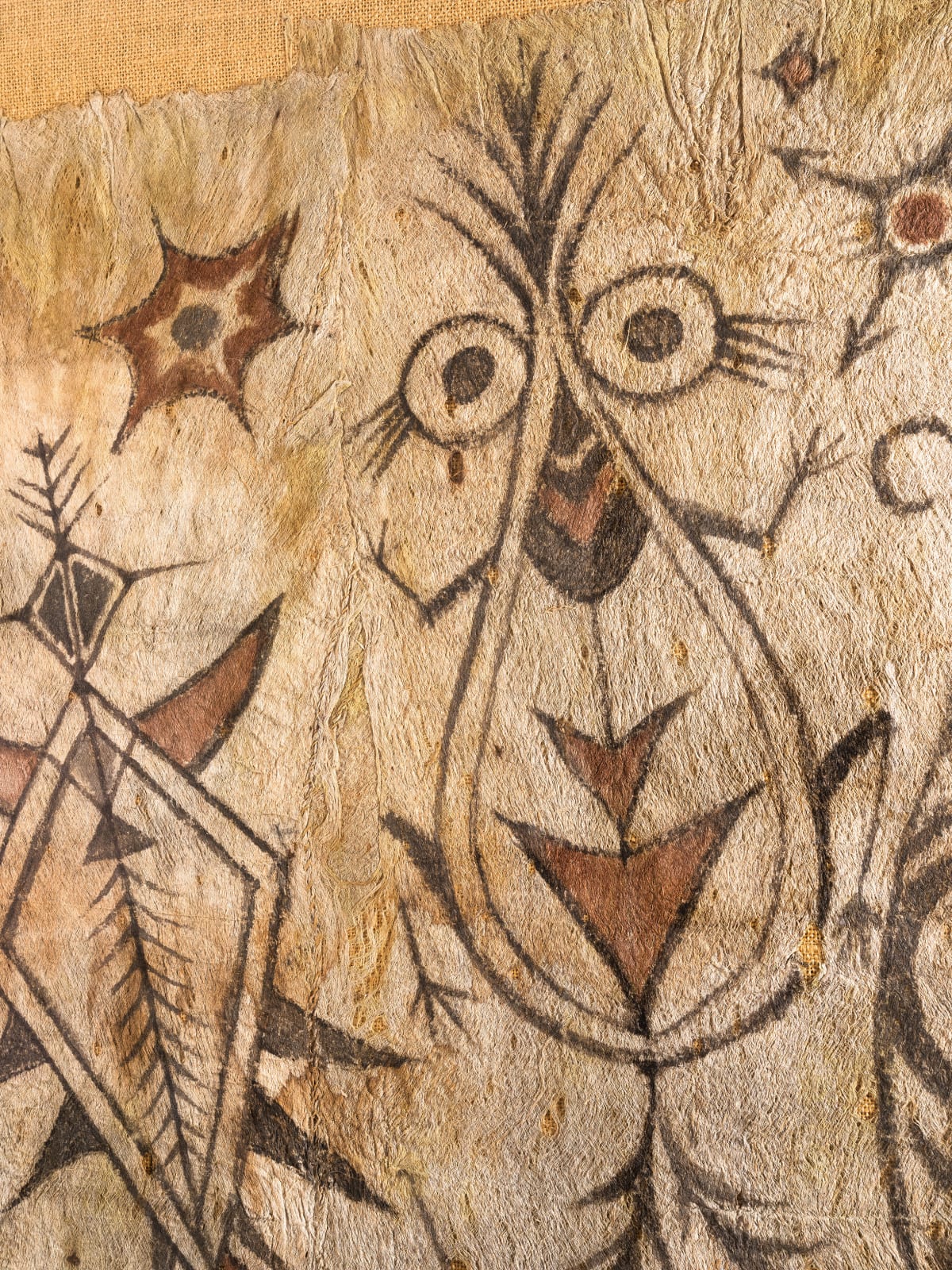 Bark Cloth Painting Lake Sentani Papua, Indonesia