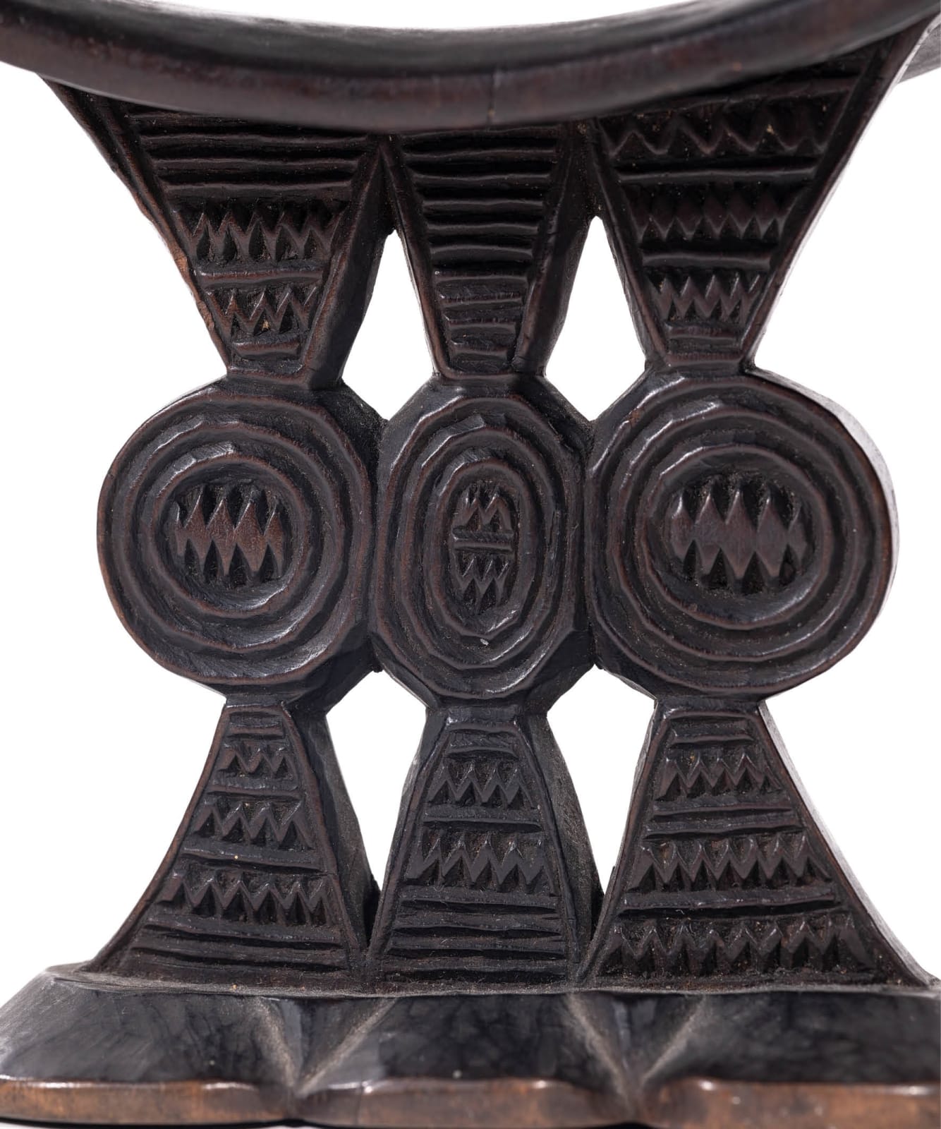 The Three Graces, Headrest, Anonymous Shona Artist, Zimbabwe, Wood, Duende Art Projects