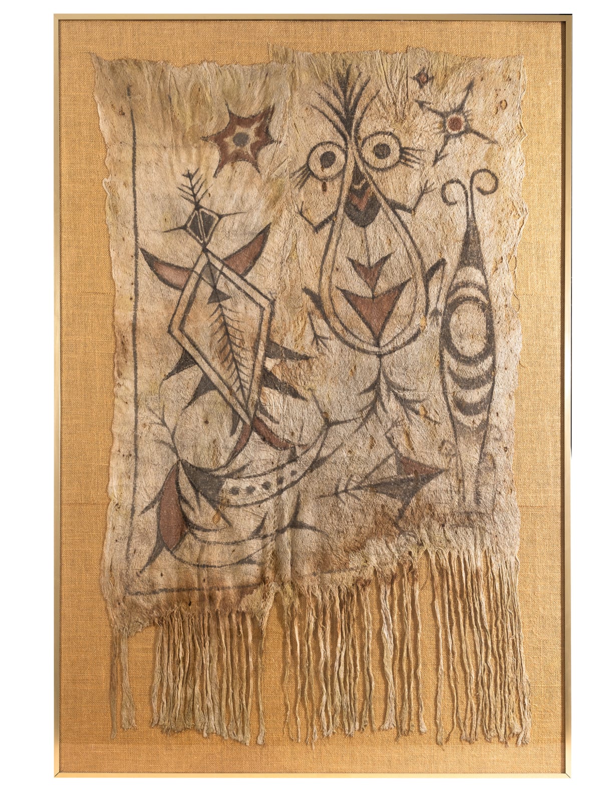 Bark Cloth Painting Lake Sentani Papua, Indonesia