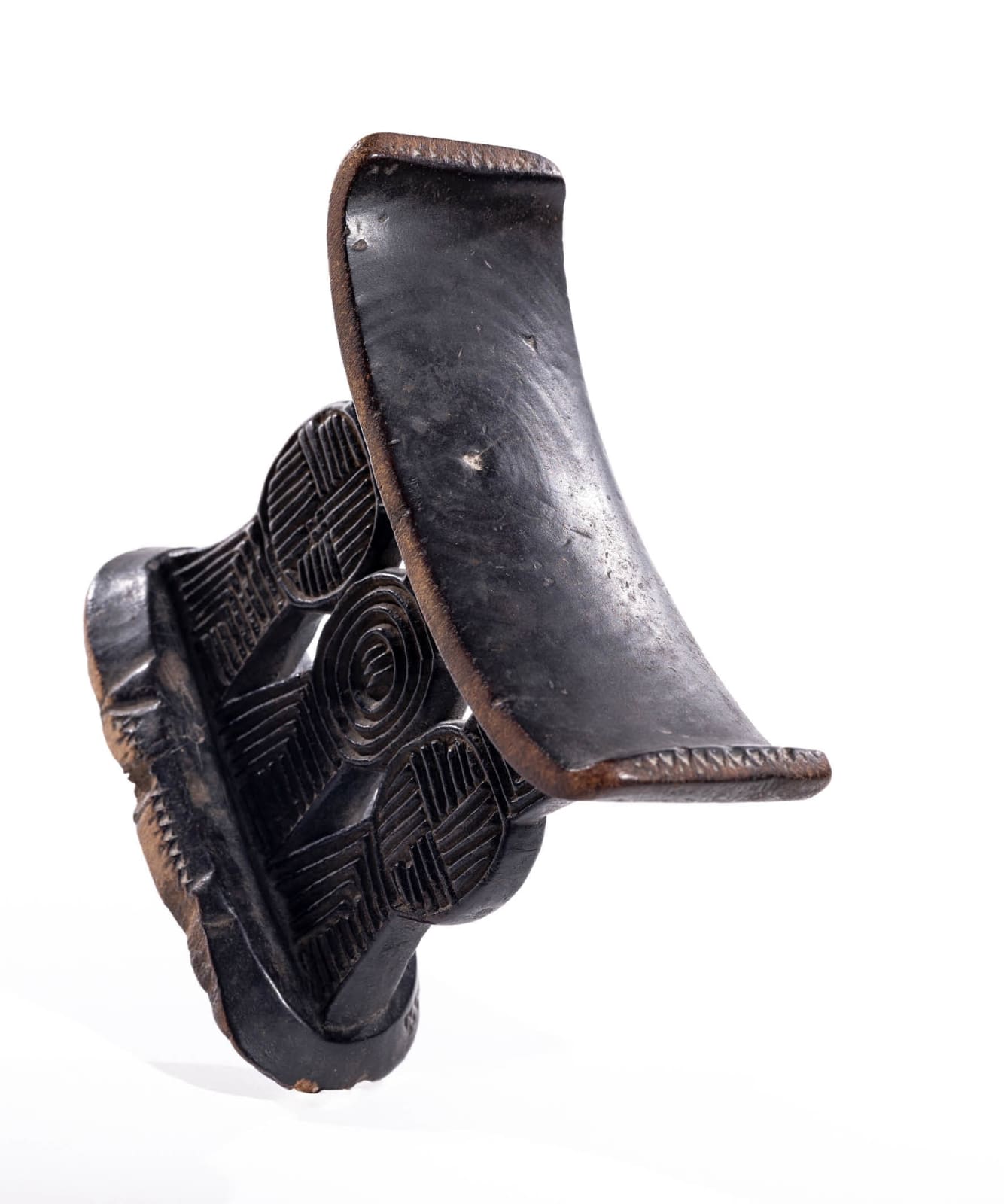 Madame, Headrest, Anonymous Shona Artist, Zimbabwe, Wood, Duende Art Projects