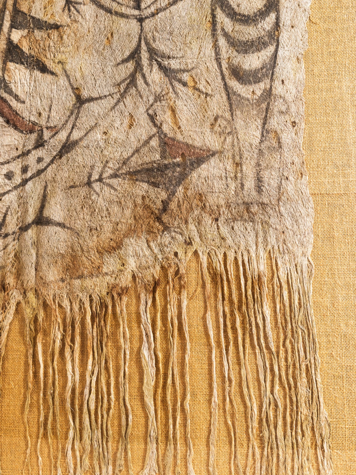 Bark Cloth Painting Lake Sentani Papua, Indonesia