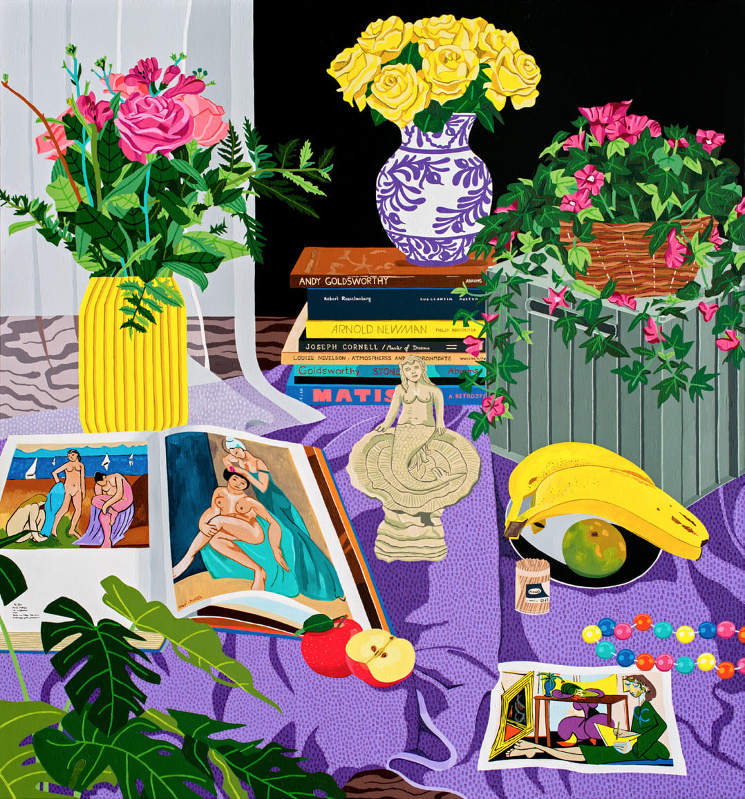 Florent Stosskopf, Still Life With a Mermaid Statue, 2022