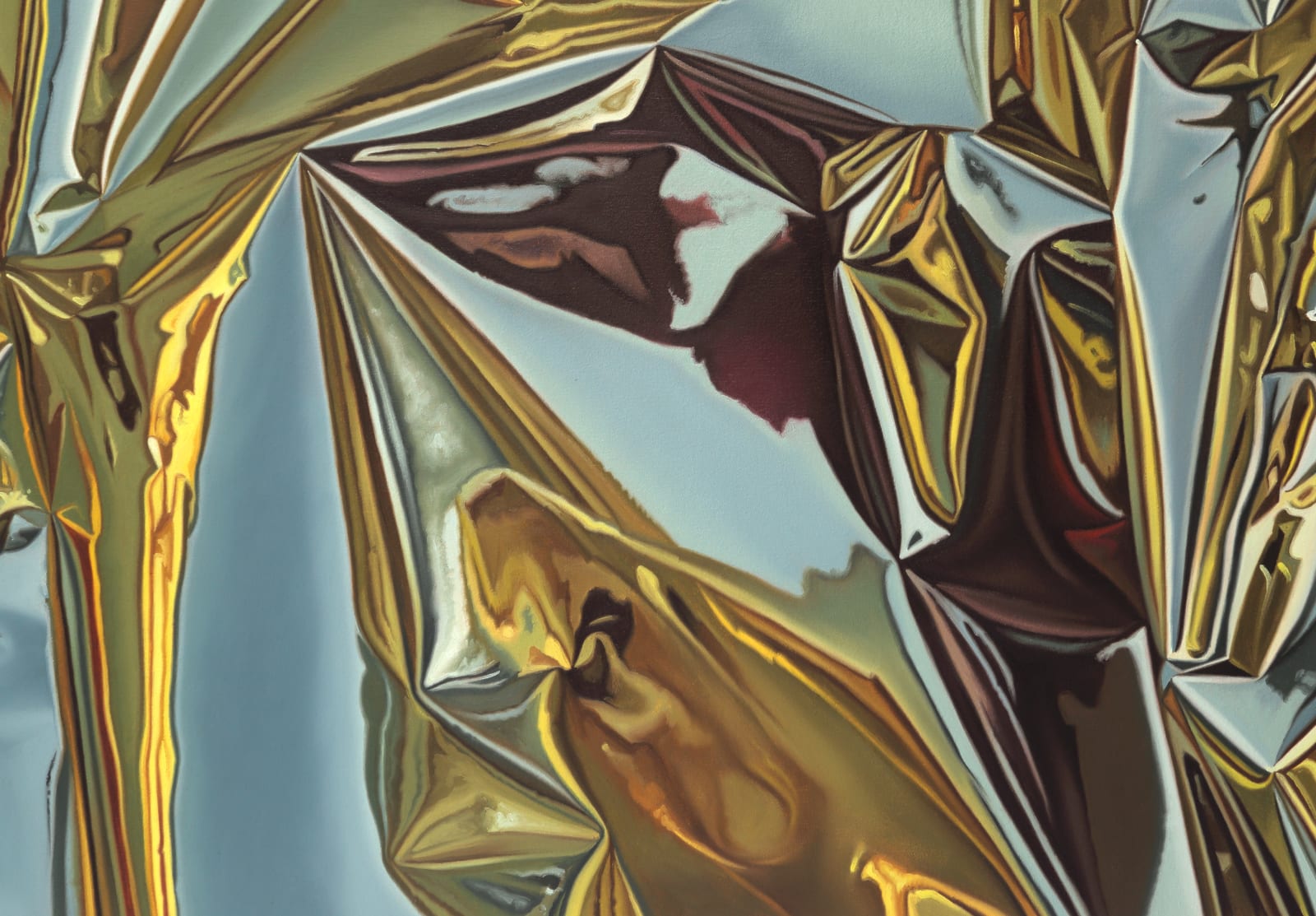 Shawn Huckins, Dawn Under the Maple Tree (Mylar Landscape), 2025