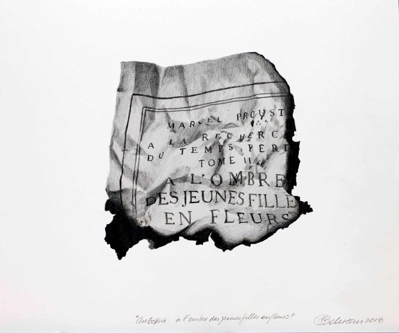 Paul Béliveau, Autopsie : À l'ombre des jeunes filles en fleur, 2018