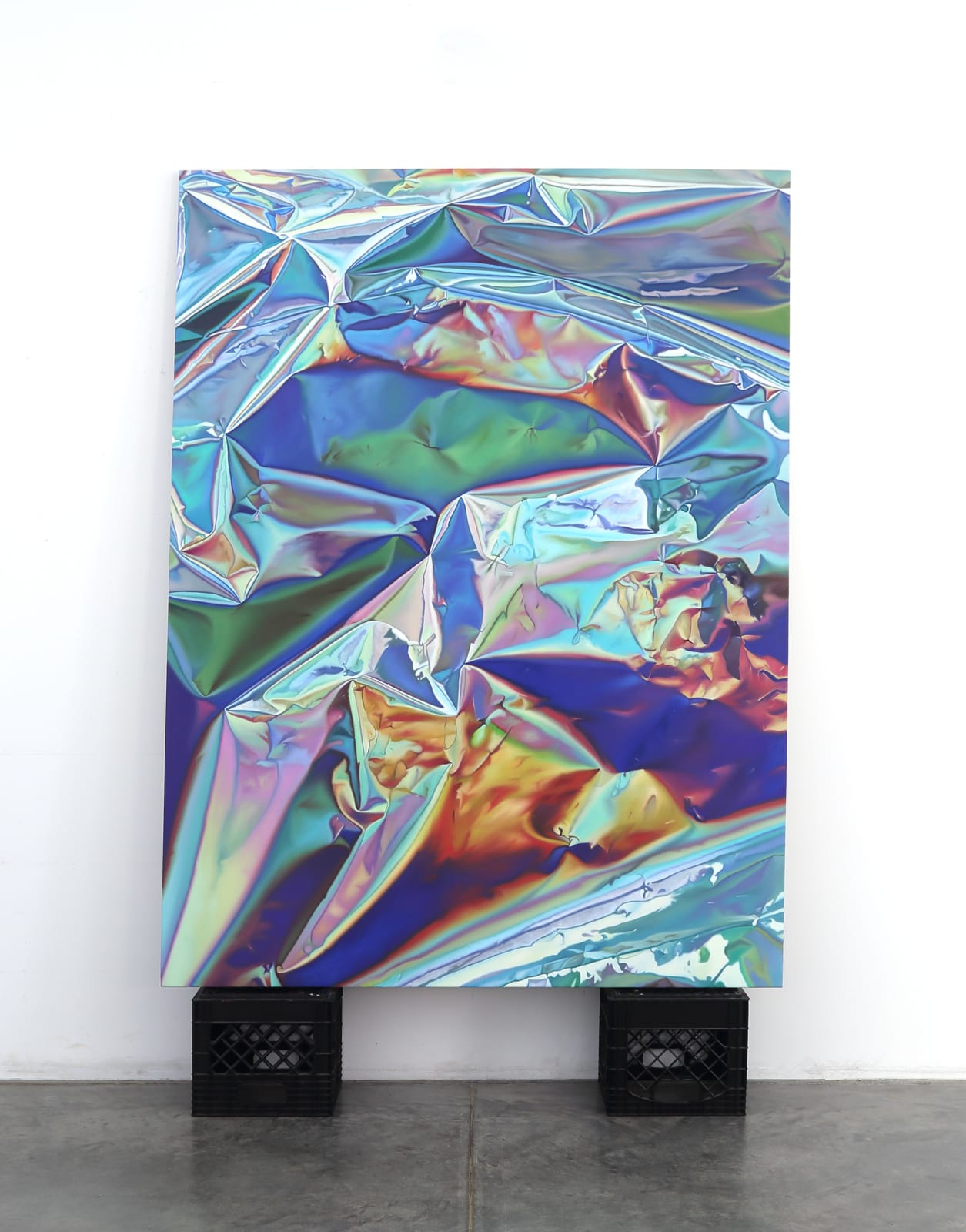 Shawn Huckins, Autumn Sunrise (Mylar Landscape), 2025