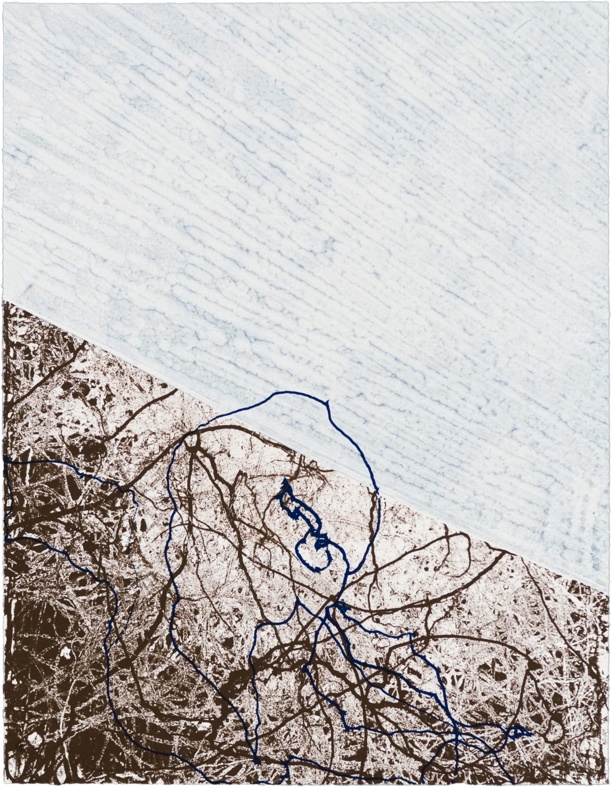 Emil Lukas Double Event Larva 1909 Mono Print