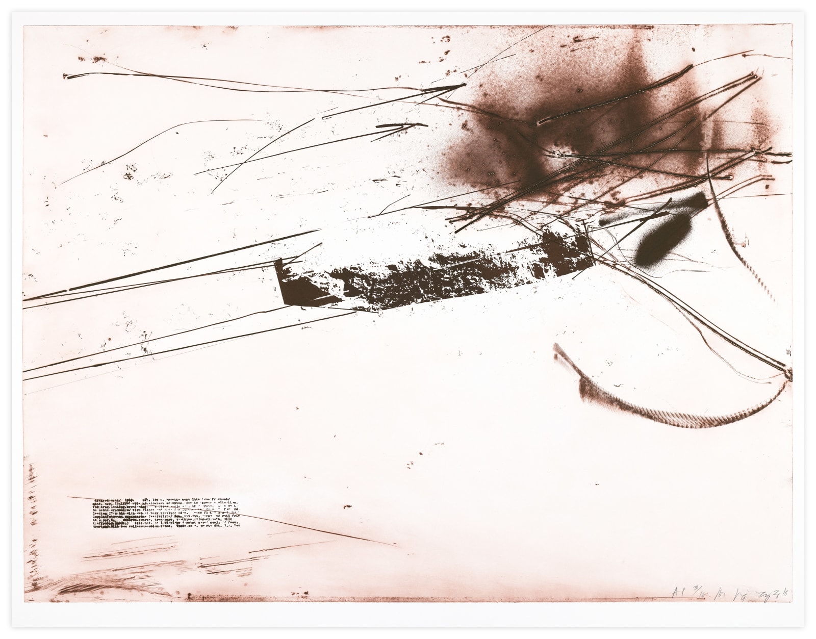 Michael Heizer Dragged Mass Print Edition