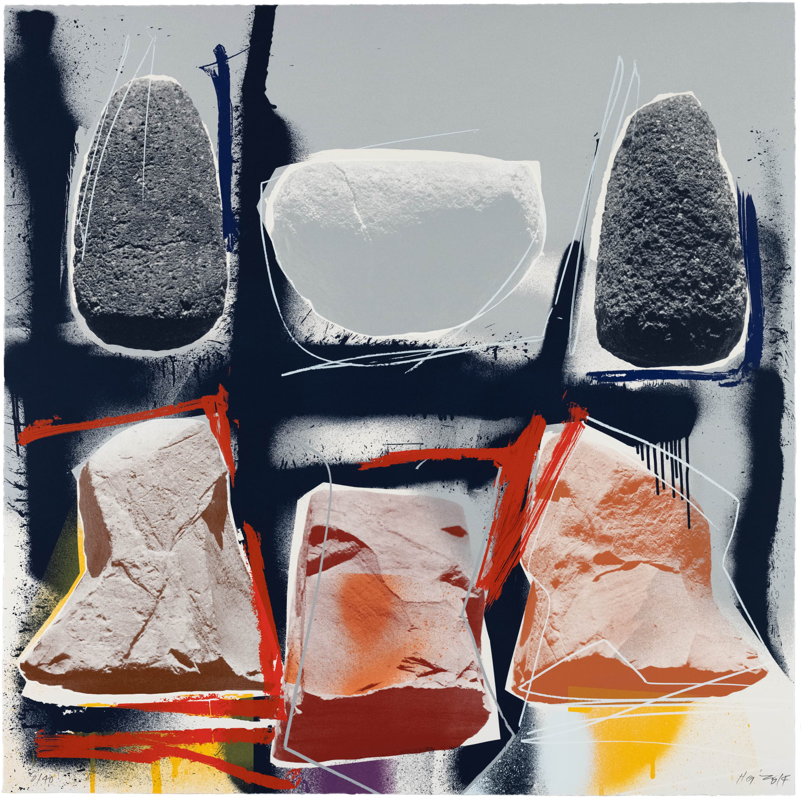 Michael Heizer Post Historic Screenprint No. 2 Print Edition