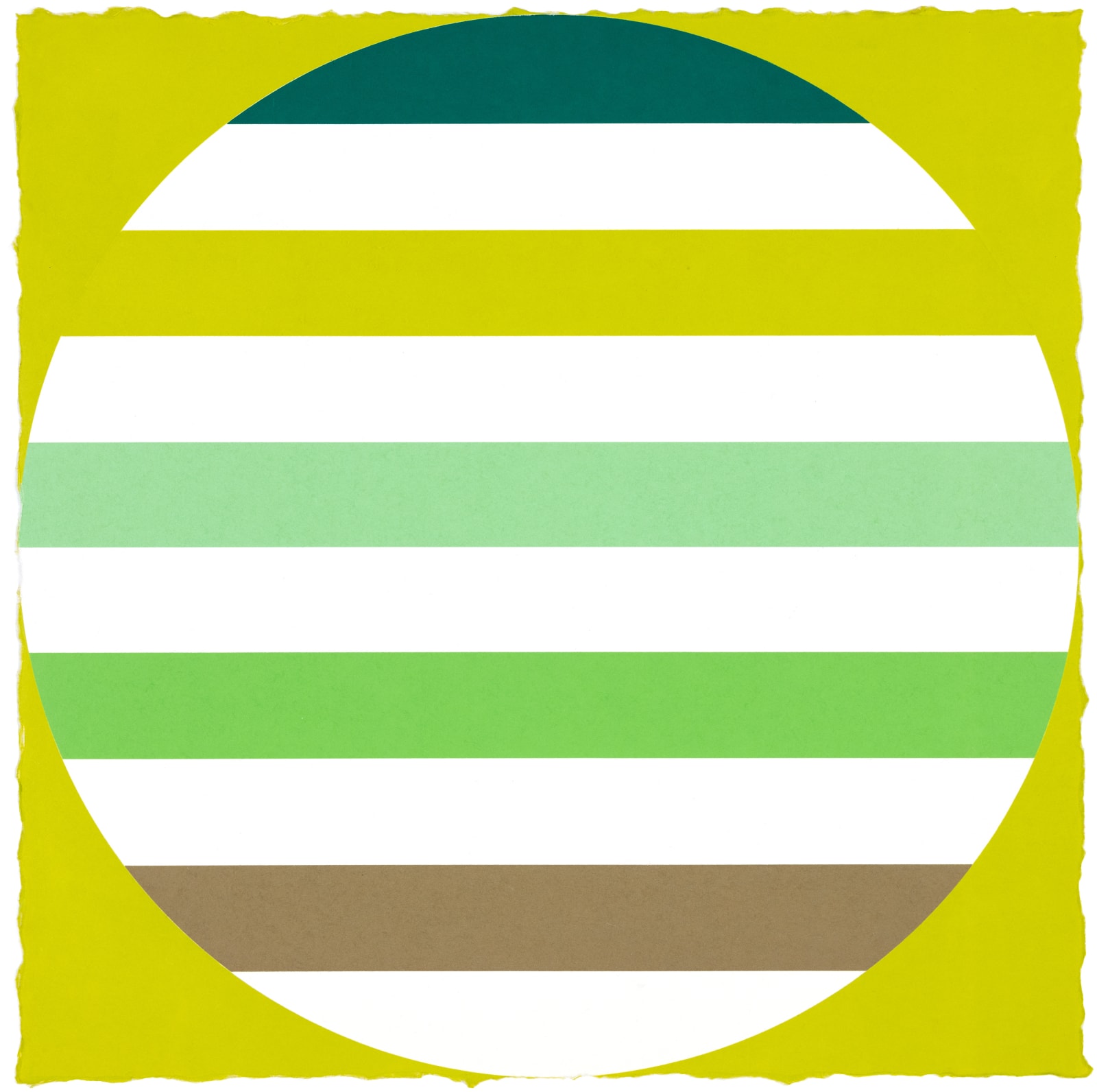 Polly Apfelbaum Durham Press Solar Eclipse Woodblock Monoprint Unique