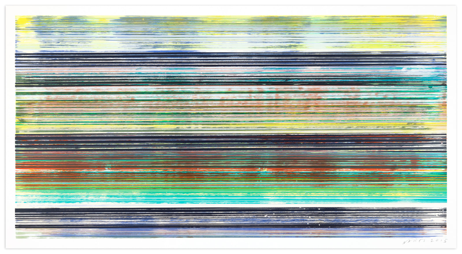 James Jamie Nares Durham Press Iron Horse Series Screenprint monoprints