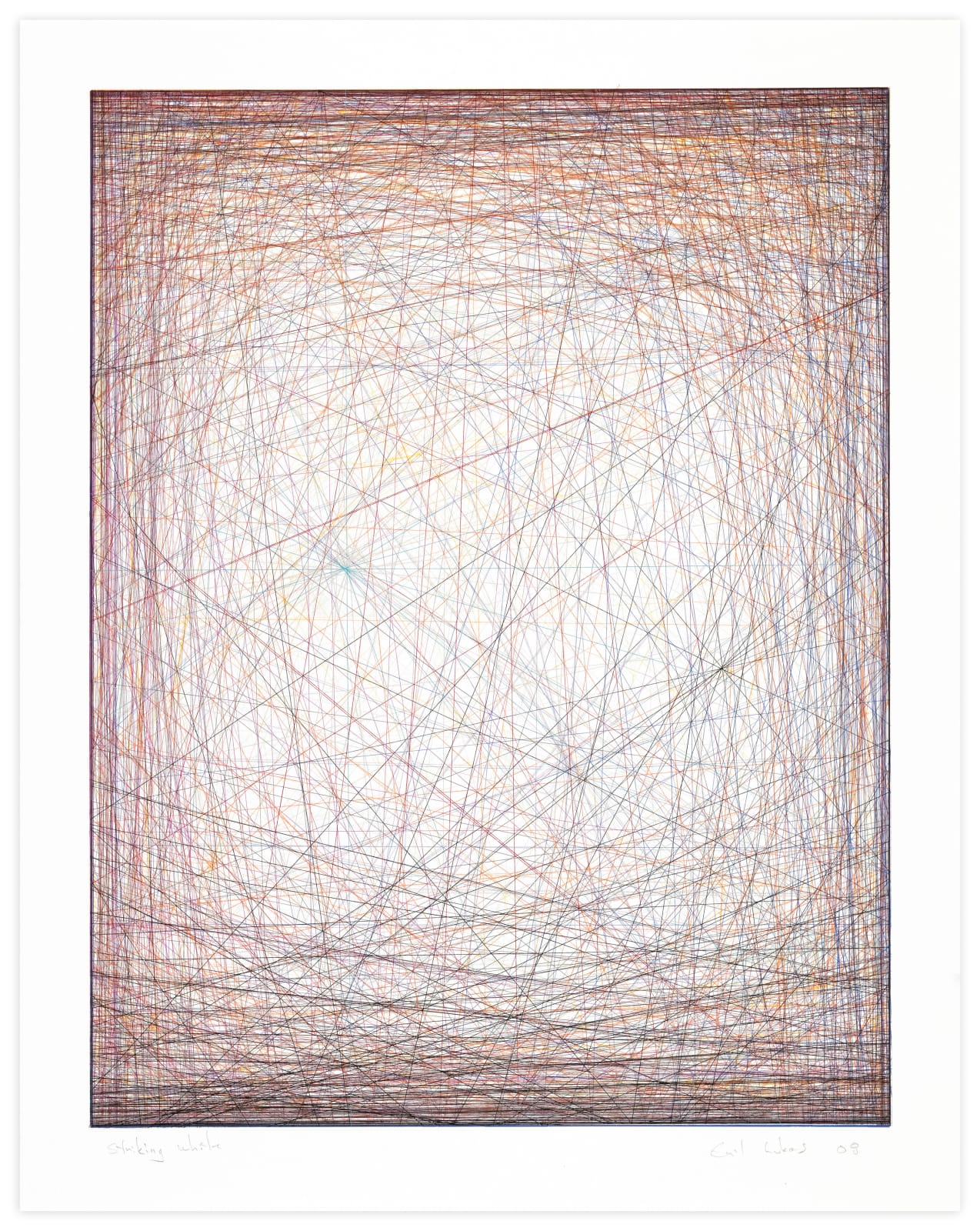 Emil Lukas Striking White 7 Mono Print