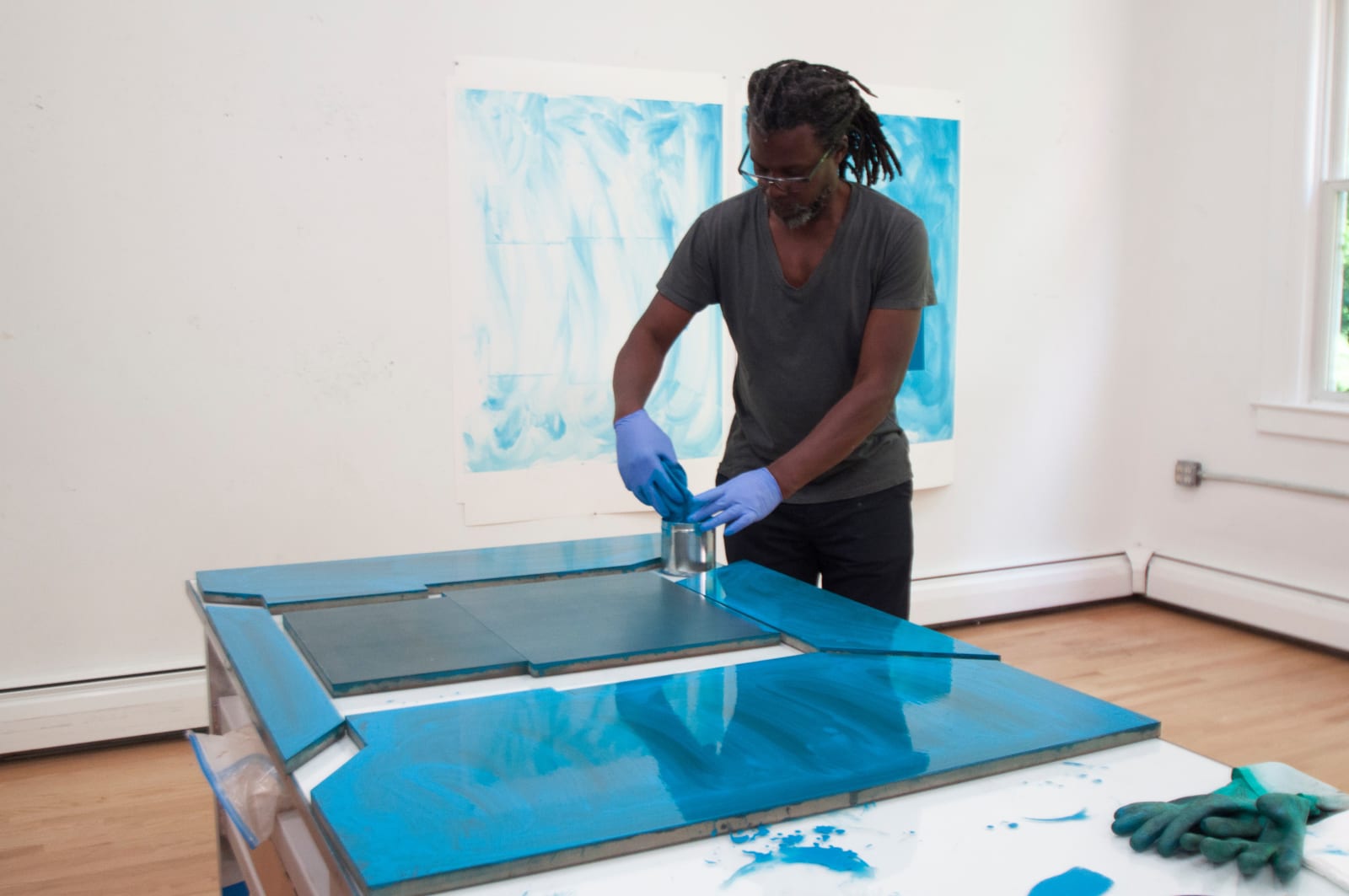 Hurvin Anderson, The Attic 4, 2022