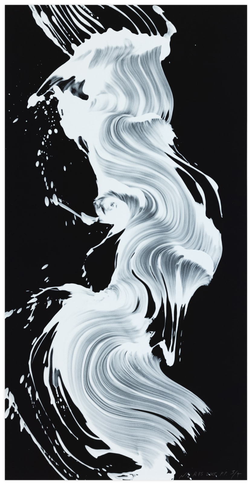 James Jamie Nares Epigraph 1 - white on black Print Edition