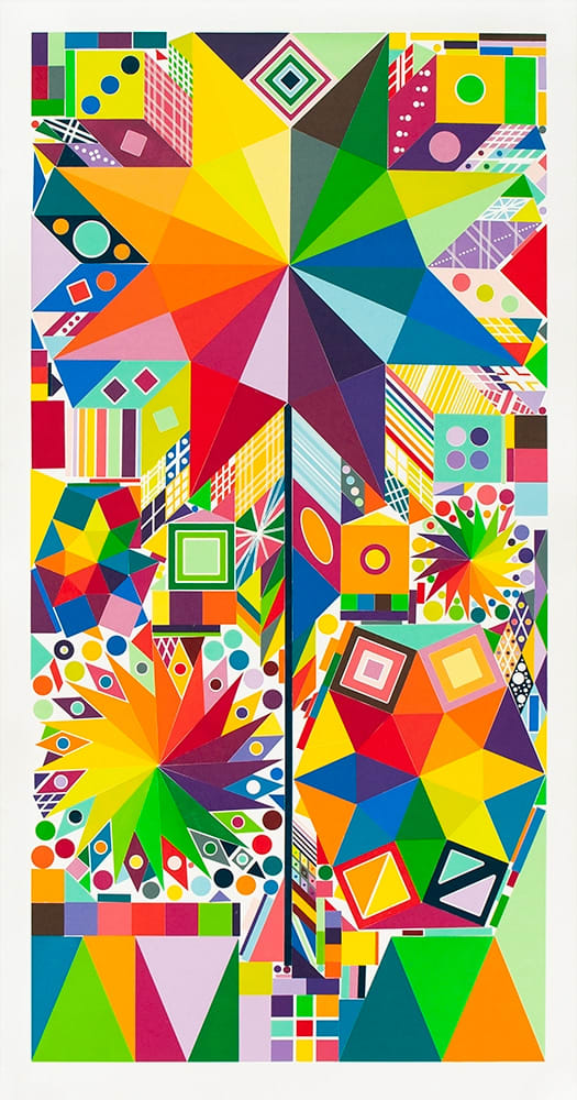Polly Apfelbaum, Atomic Pinwheel 1 , 2018