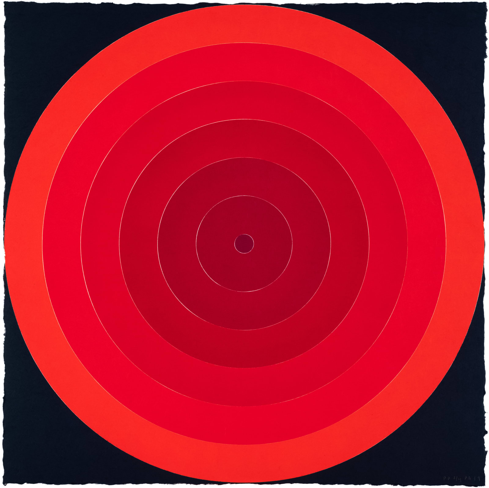 Polly Apfelbaum On Target Red Print Edition