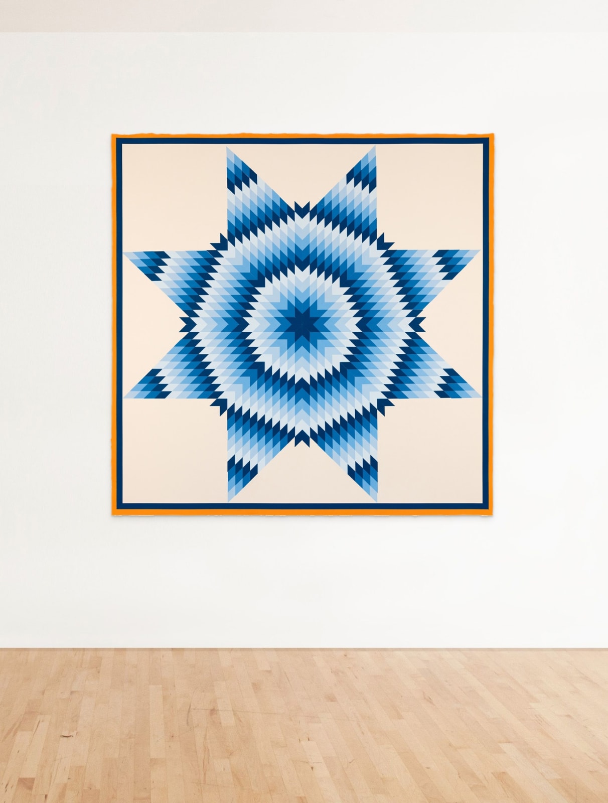 Polly Apfelbaum Barn Star Monoprint Unique Durham Press