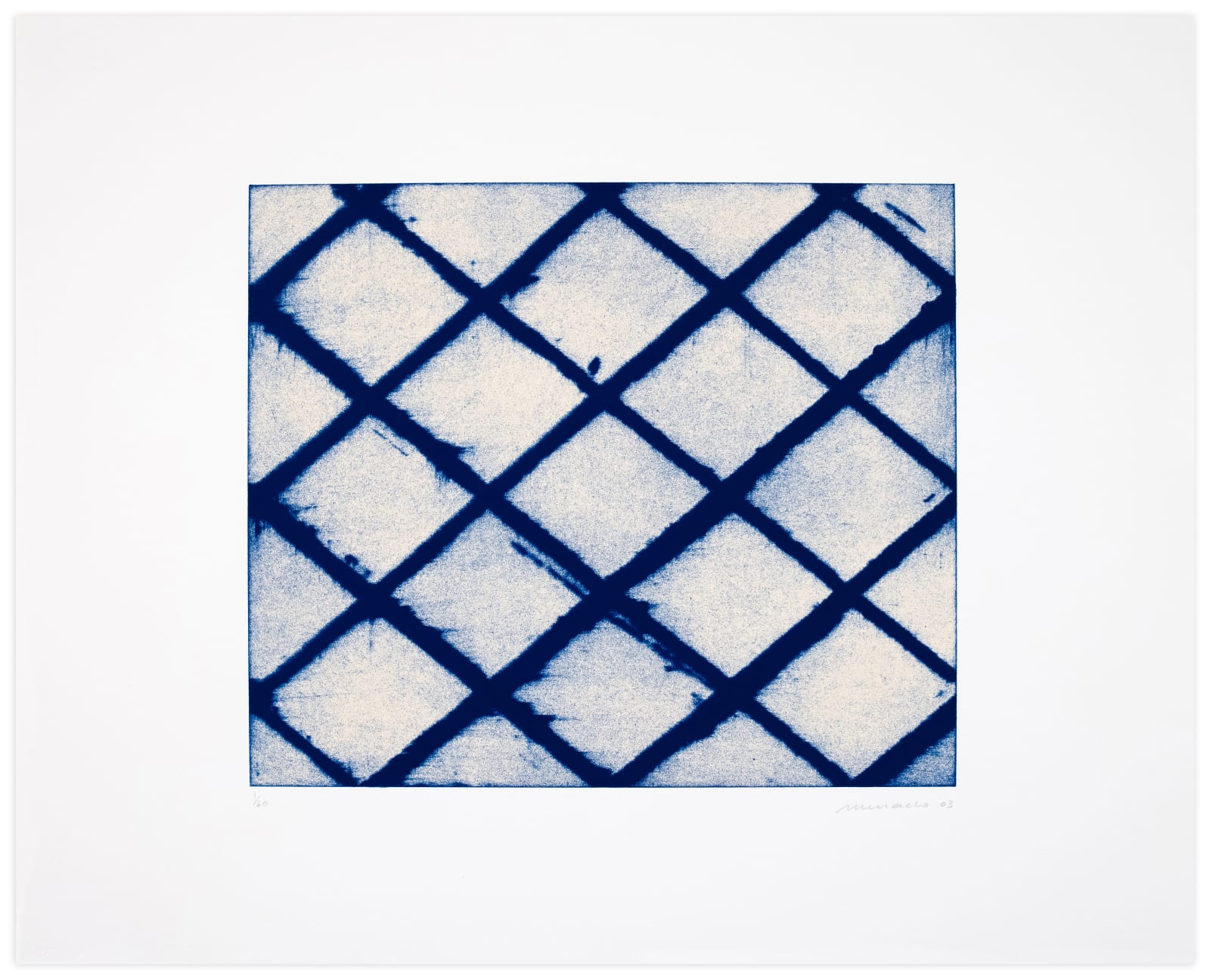Antonio Murado Ocho Láminas (blue grid) Edition Print