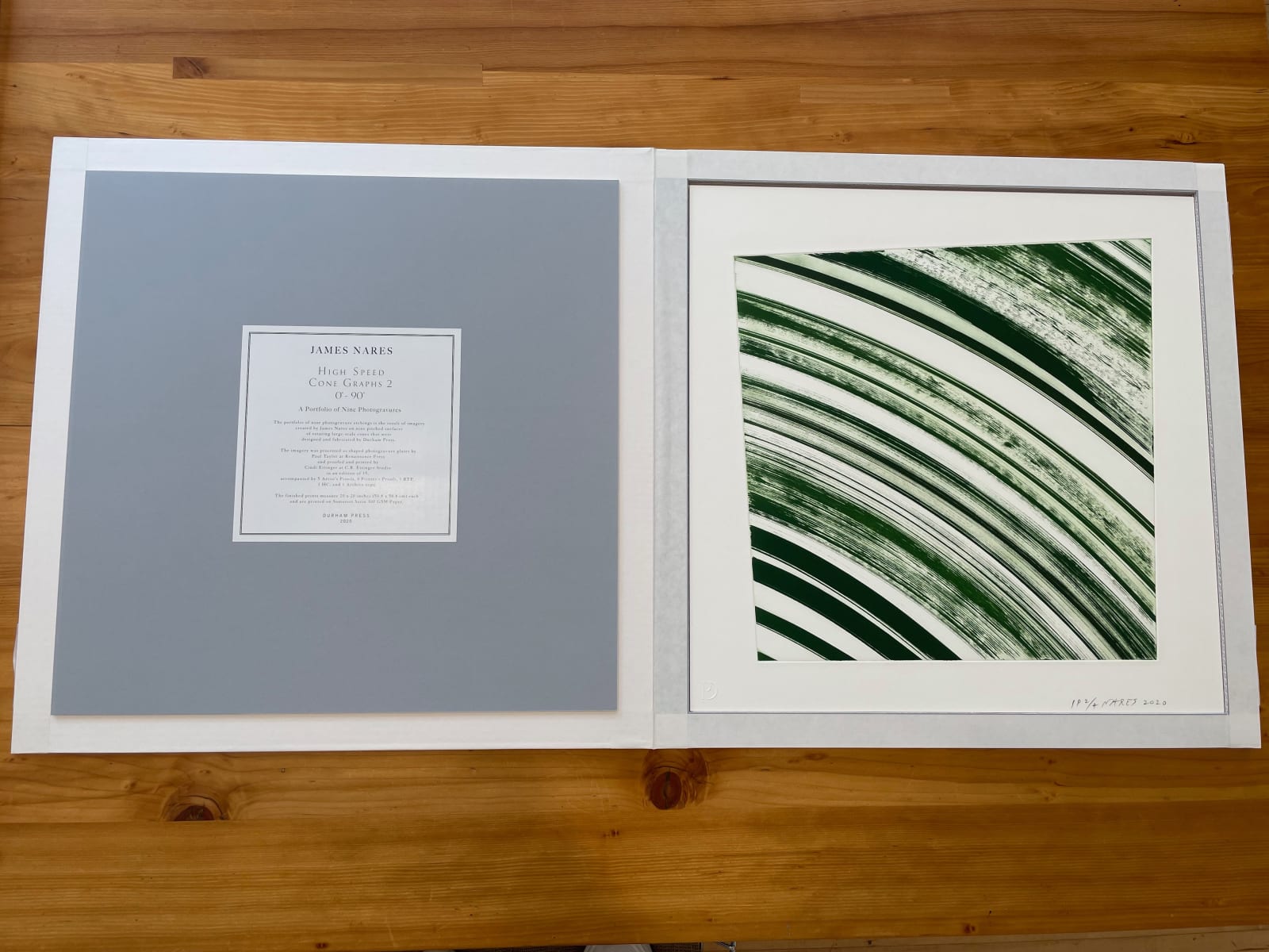 James Jamie Nares High Speed Cone Graphs 2, 0º - 90º Print Edition