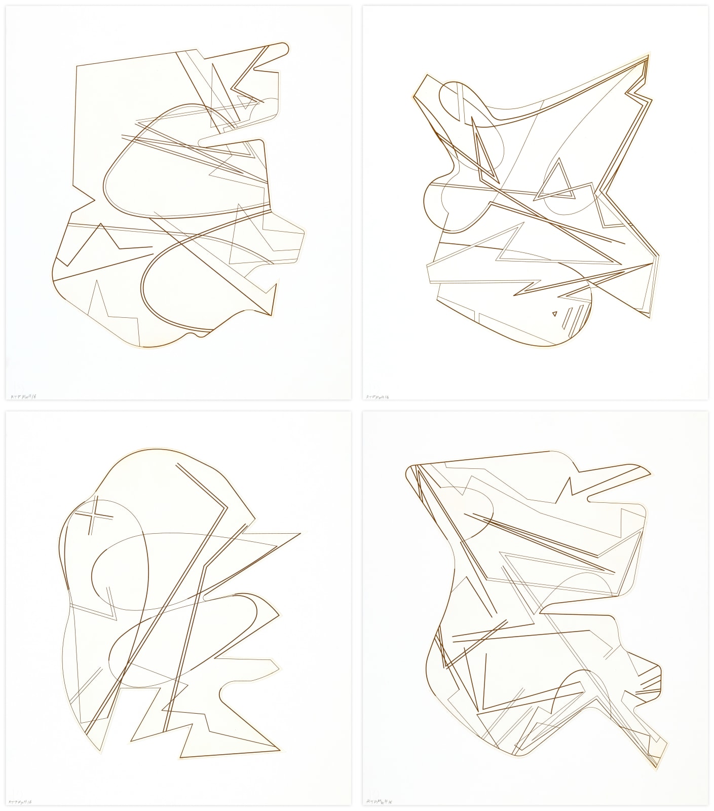 Michael Heizer Hard Edge Etchings Print Edition