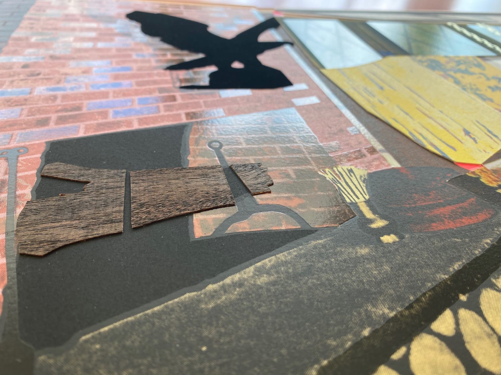 Mickalene Thomas Interior: Fireplace with Blackbird Print Edition