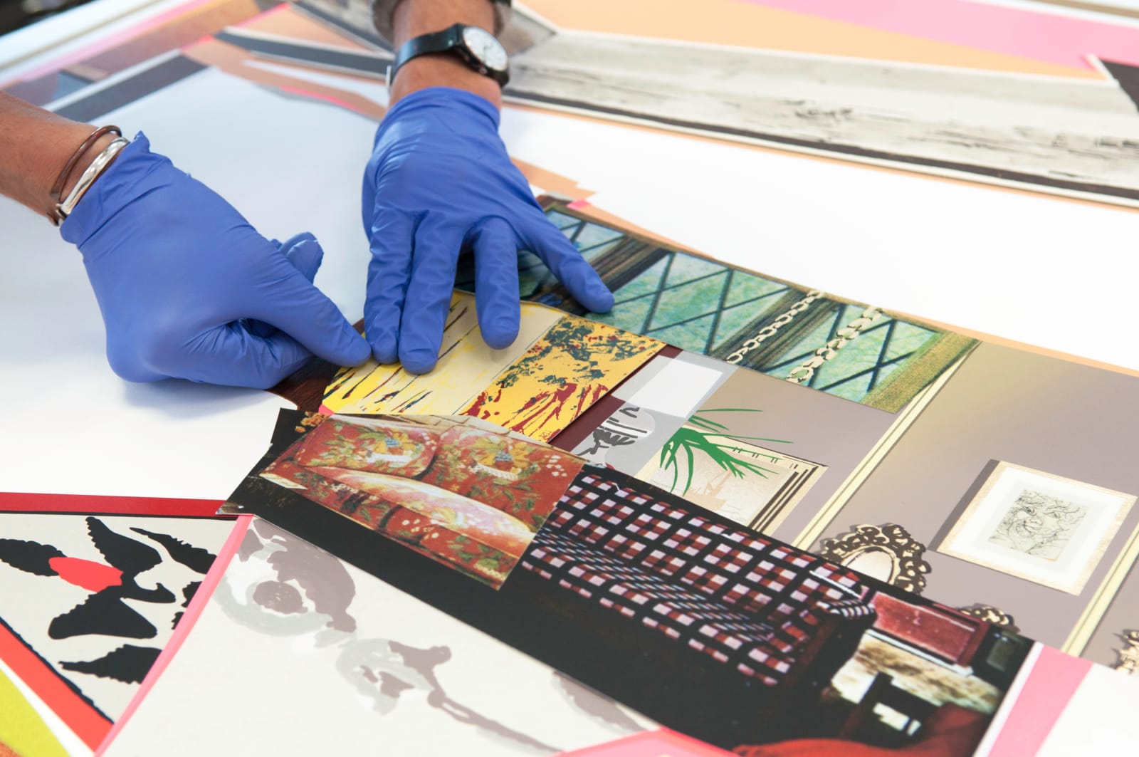 Mickalene Thomas Interior: Fireplace with Blackbird Print Edition