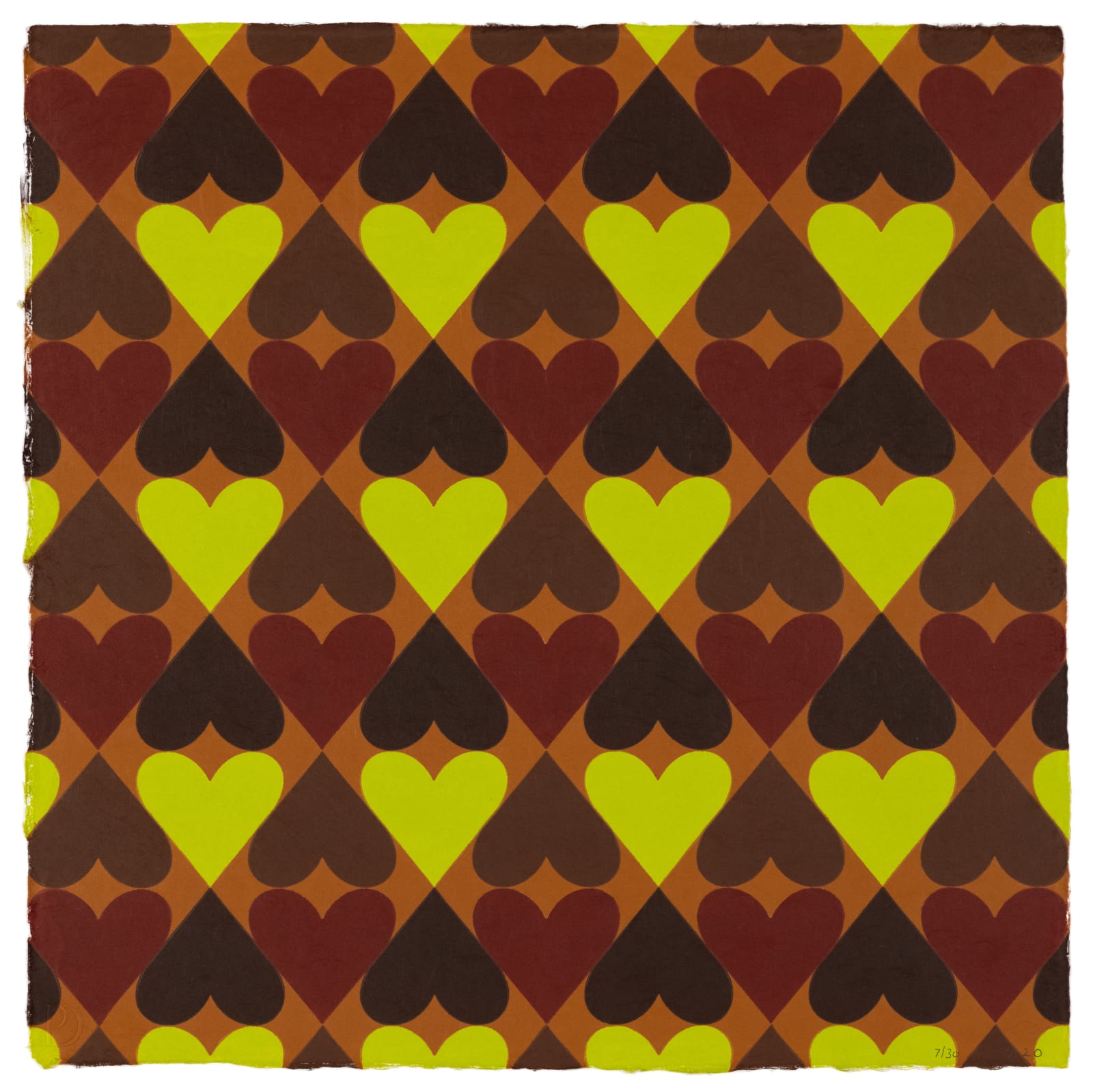 Polly Apfelbaum Heart & Soul Brown Print Edition