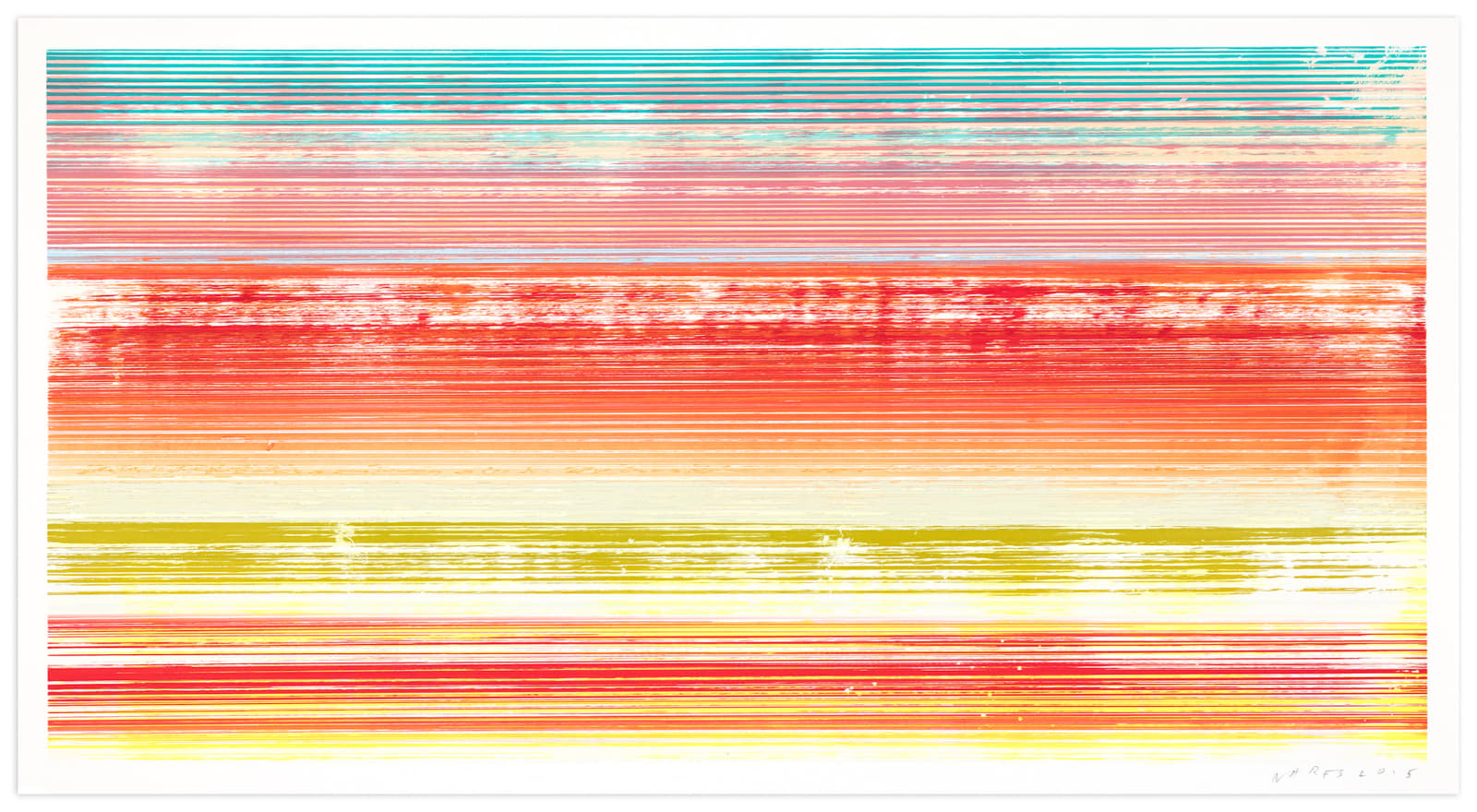 James Jamie Nares Durham Press Iron Horse Series Screenprint monoprints