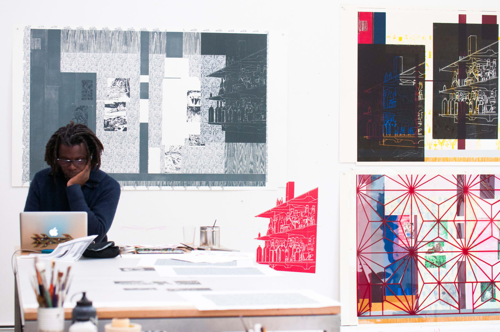 Hurvin Anderson Welcome Series Black and White Print Edition