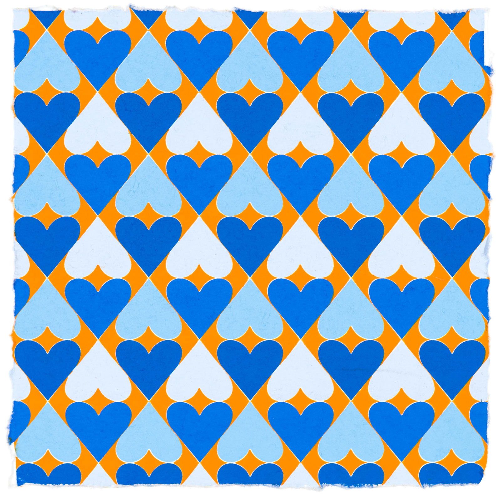 Polly Apfelbaum, There Are Many Hearts (14 x 14) 38, 2020