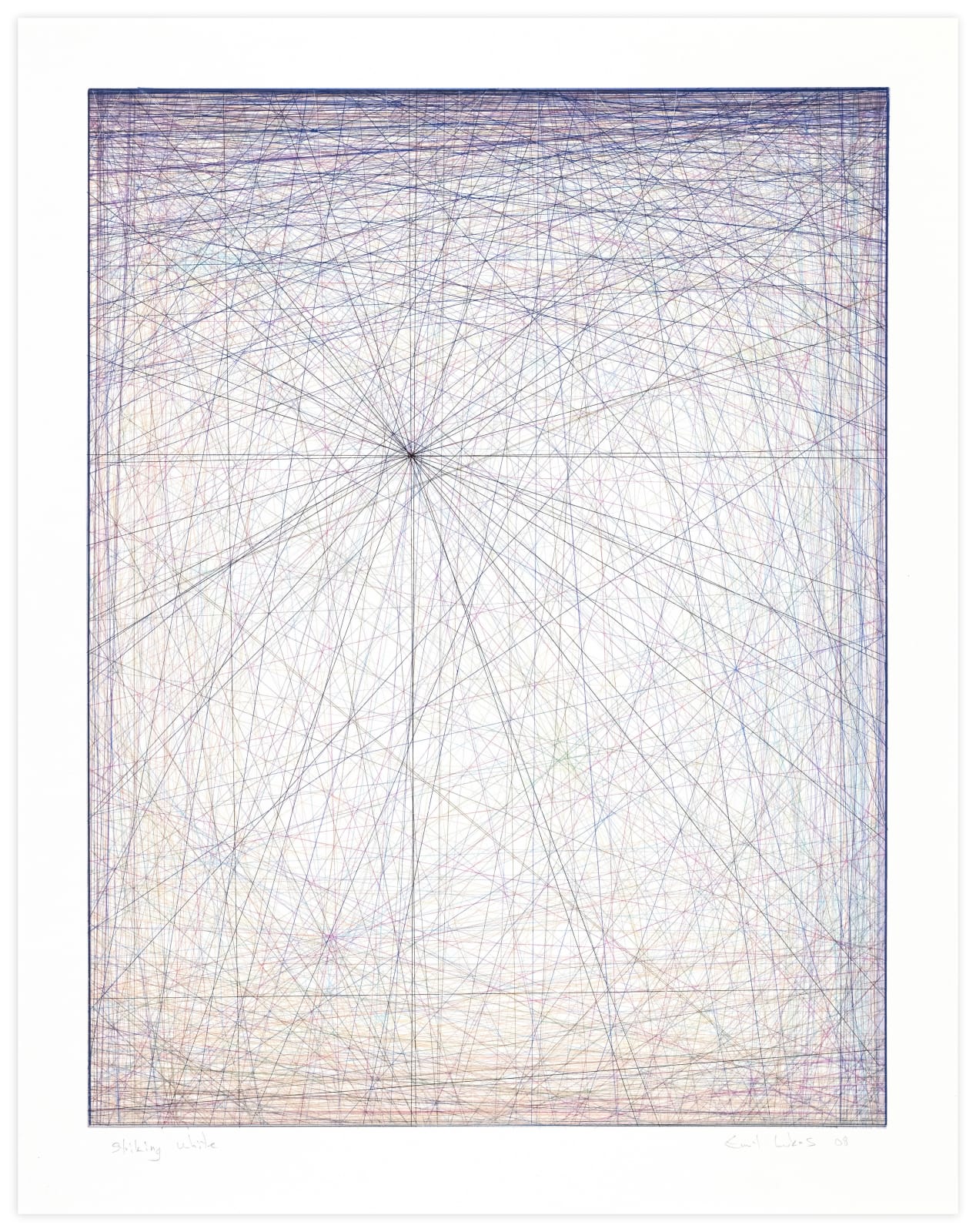 Emil Lukas Striking White 6 Mono Print