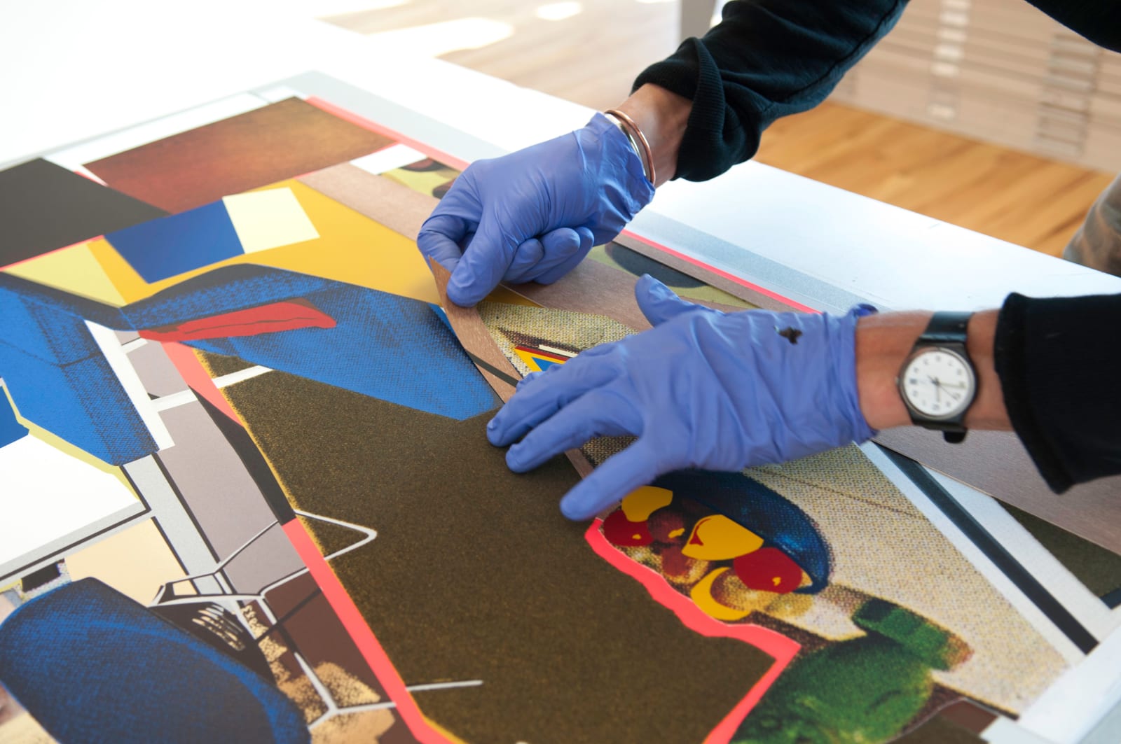 Mickalene Thomas Interior: Blue Couch and Green Owl Print Edition