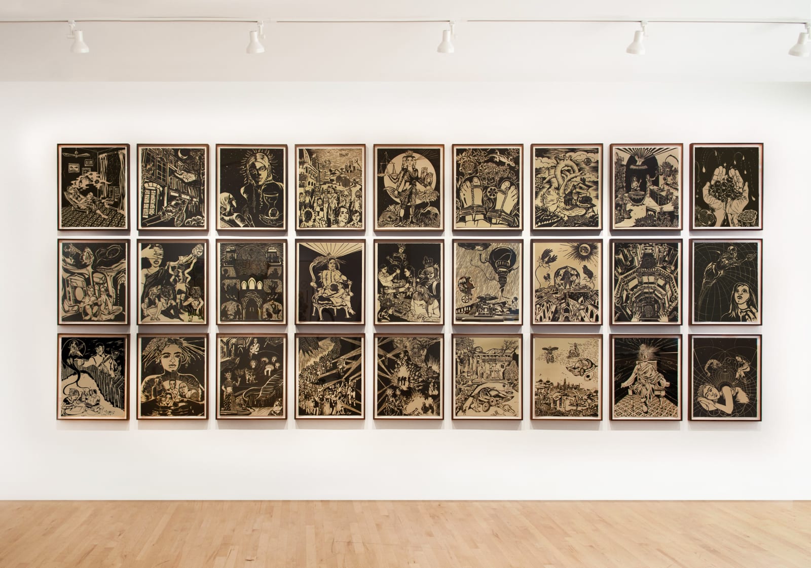 Chitra Ganesh Sultana's Dream Durham Press Linocut Edition Print