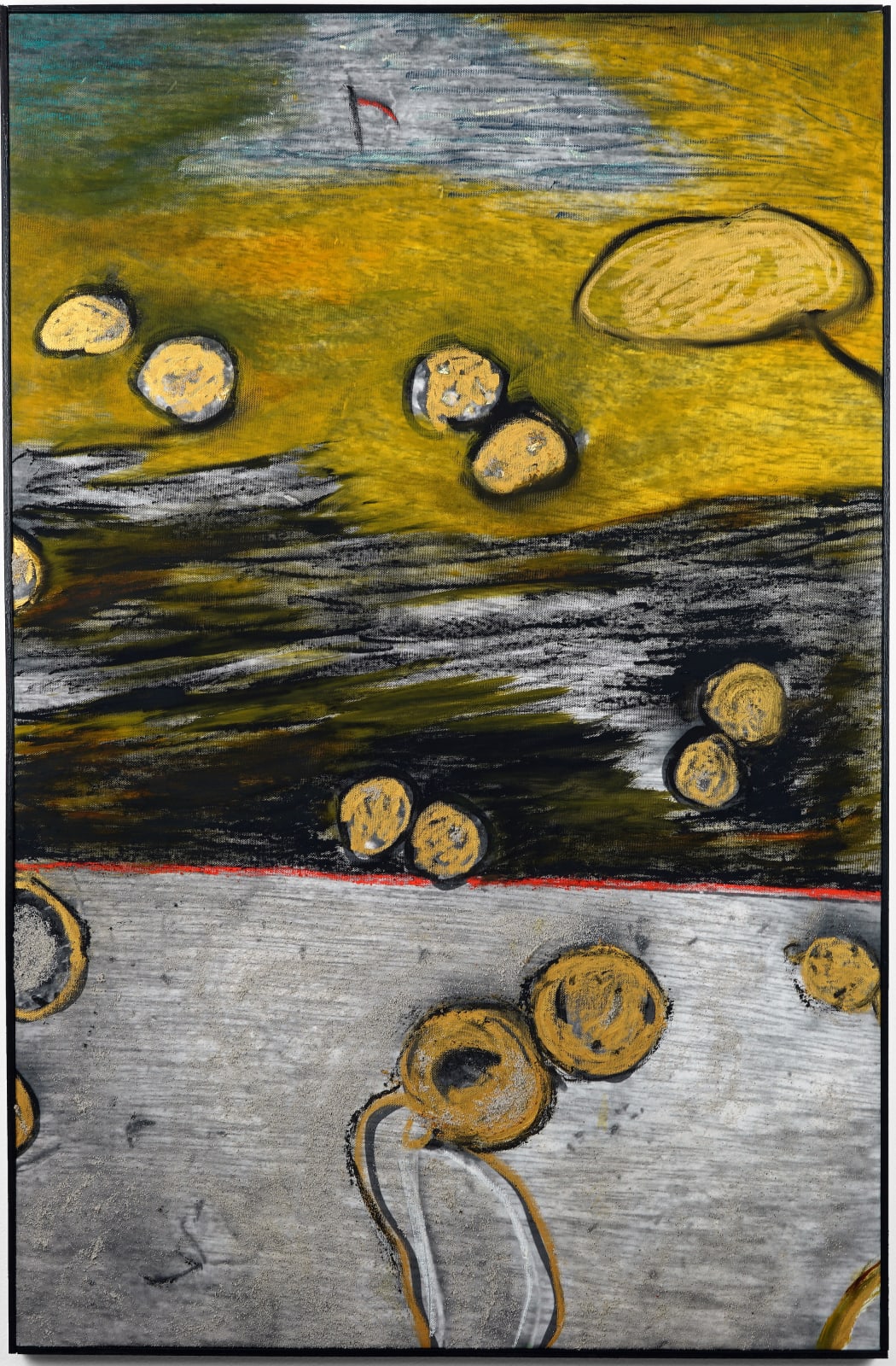 Jacqueline de Jong, Distressed ‘Krieltjes’ on the beach, 2016